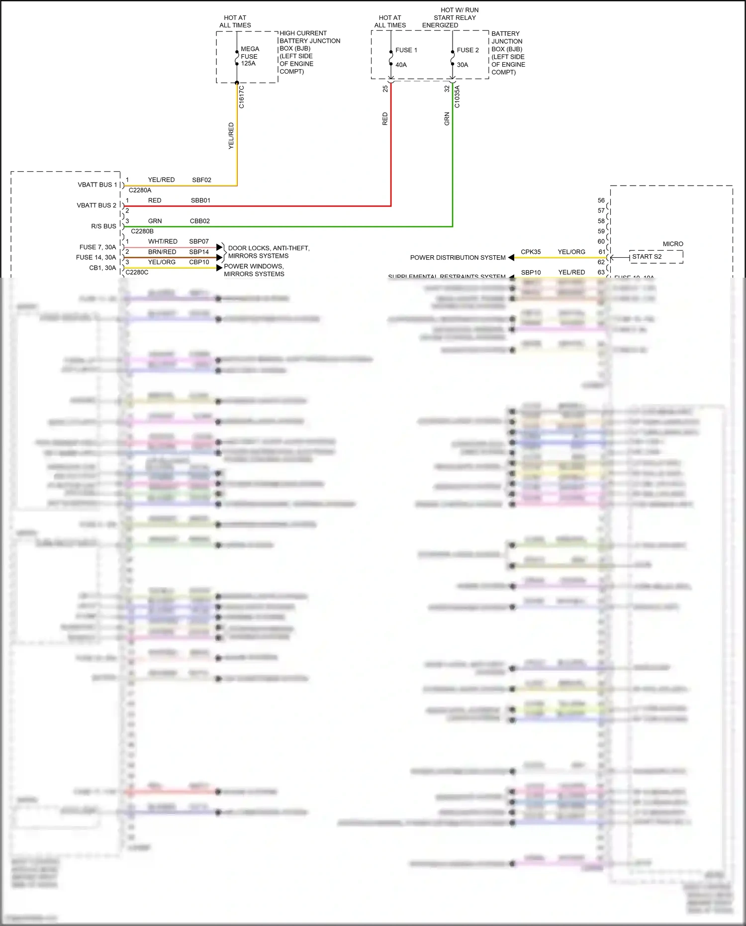 Ford Kuga III (2019-2024) engine controls system wiring diagram  (3 of 9)