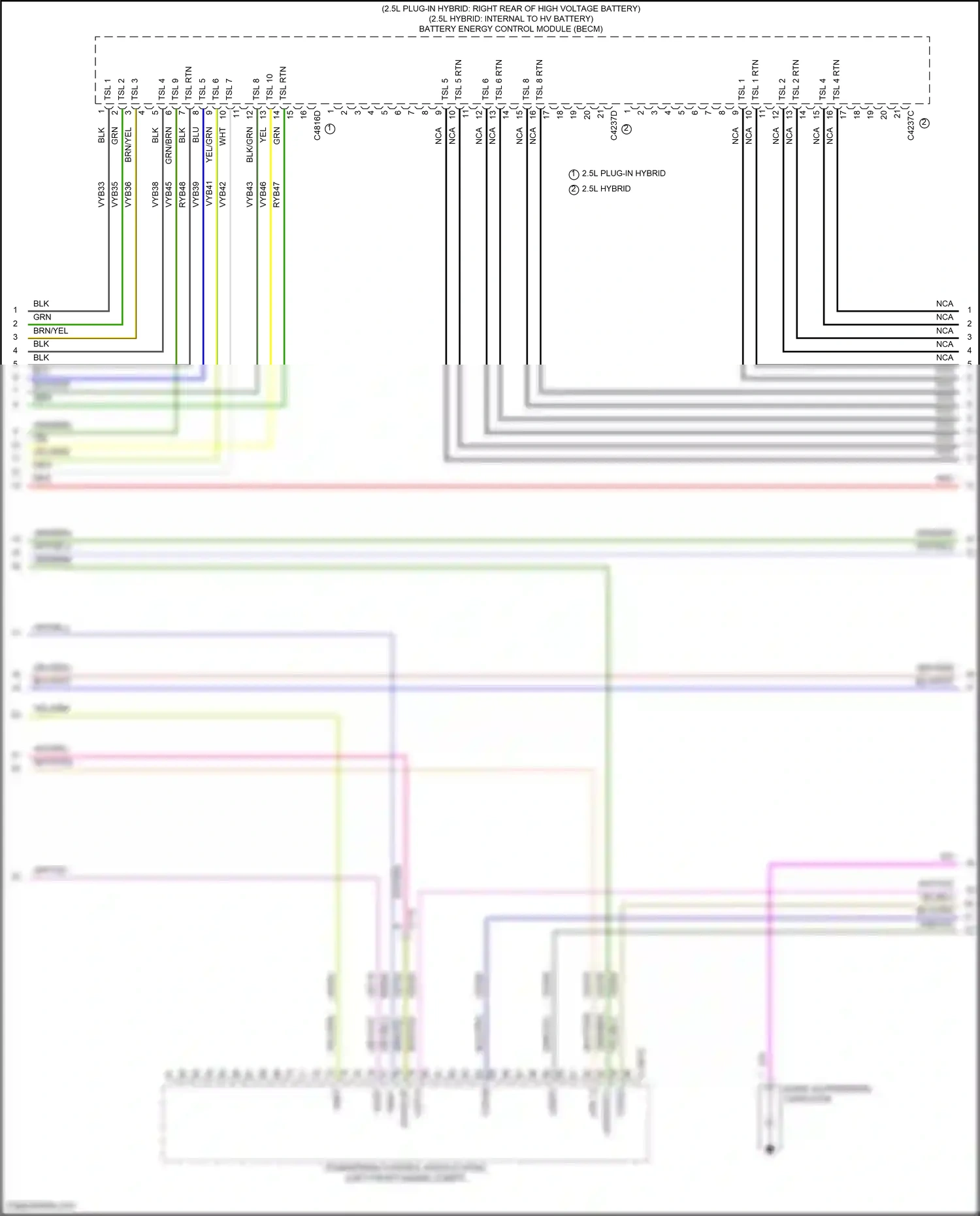 Ford Kuga III (2019-2024) powertrain control module (pcm) (left front engine compt) wiring diagram  (8 of 11)
