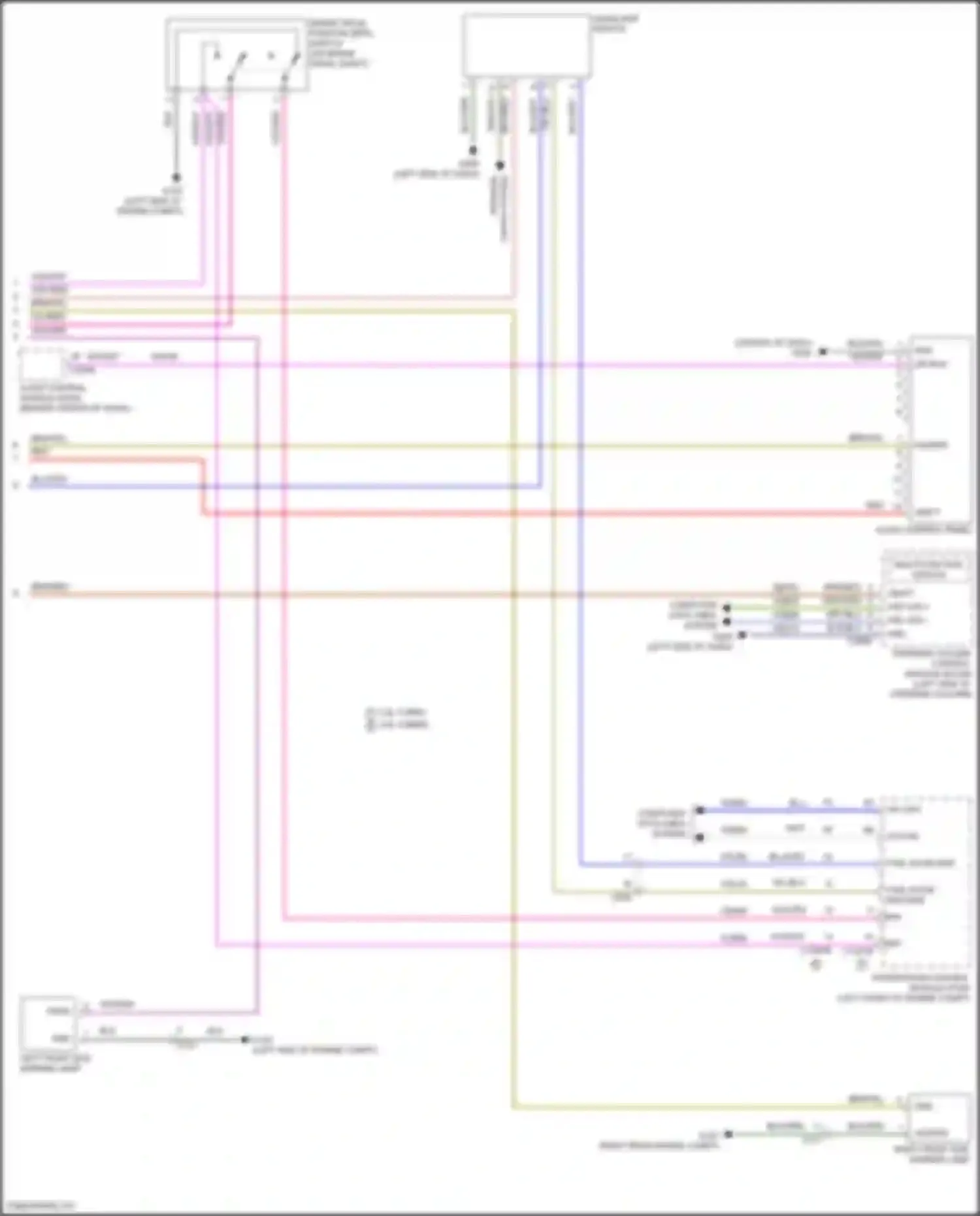 Wiring diagram audio control panel for Ford Maverick III (2021-2024) (1 of 7)