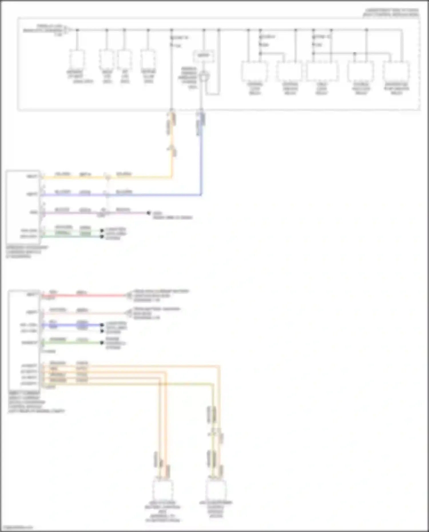Wiring diagram high voltage battery junction box for Ford Maverick III (2021-2024) (2 of 2)