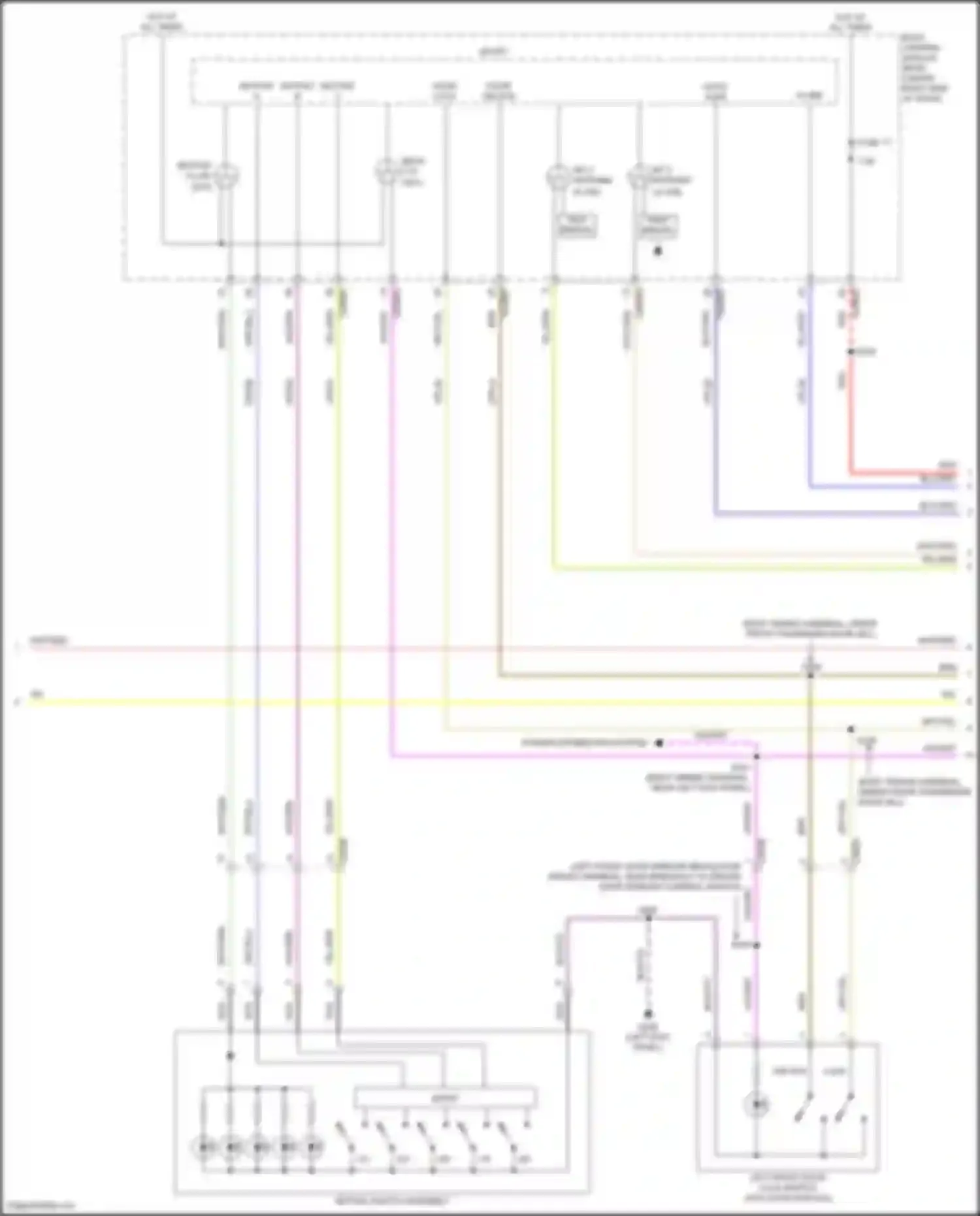 Wiring diagram keypad switch assembly for Ford Maverick III (2021-2024) (1 of 3)