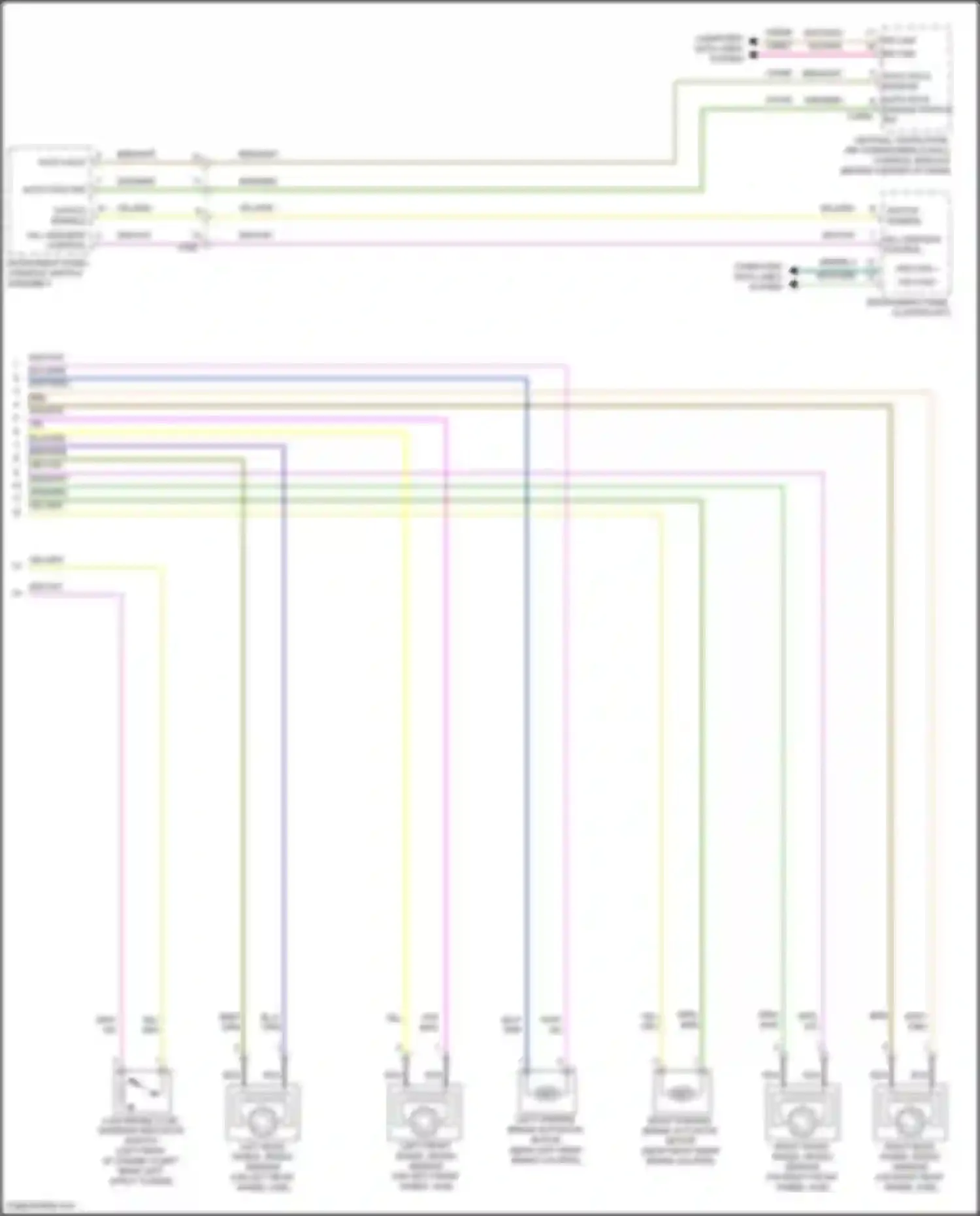 Wiring diagram left front wheel speed sensor for Ford Maverick III (2021-2024) (1 of 2)
