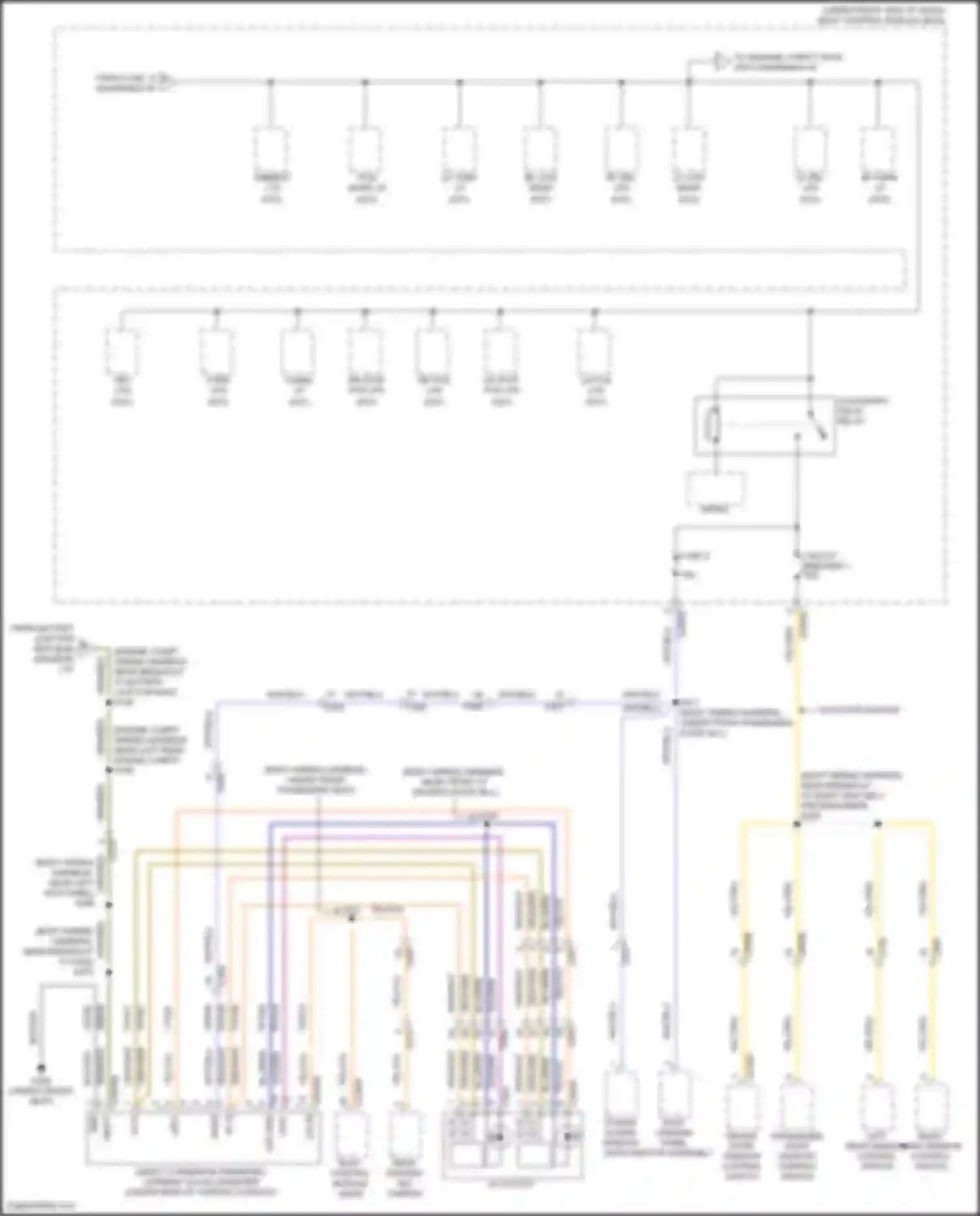 Wiring diagram roof opening panel motor assembly for Ford Maverick III (2021-2024) (2 of 2)