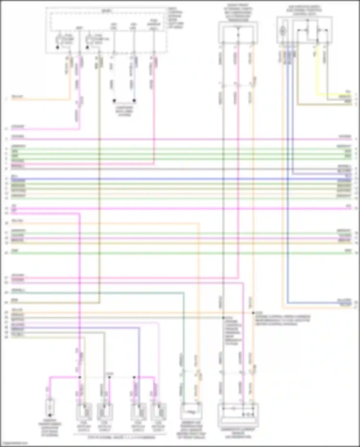 Mondeo Ford V facelift (2019-2023): Wiring diagram engine performance 2.5l flex fuel (4 of 6)