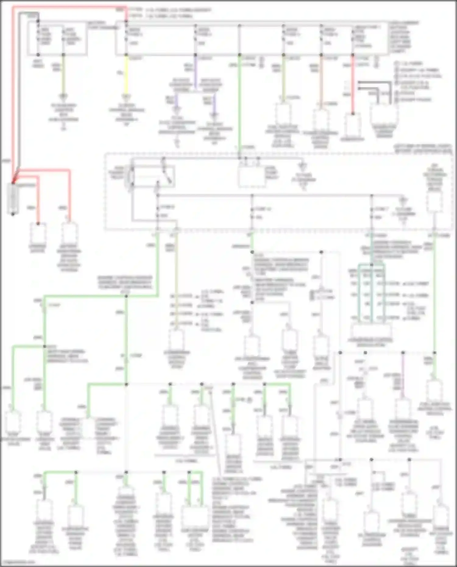 Mondeo Ford V facelift (2019-2023): Power distribution circuit, except hybrid (1 of 7)