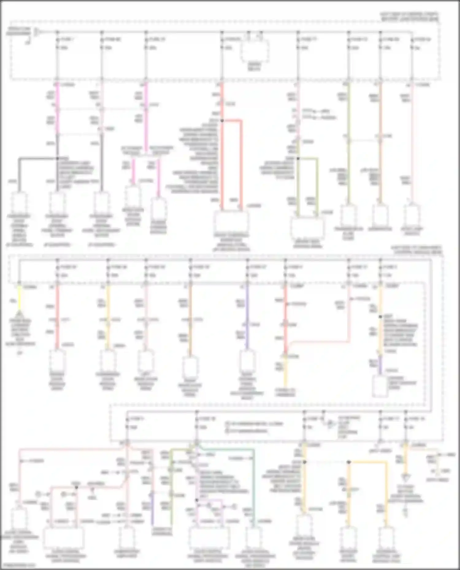 Mondeo Ford V facelift (2019-2023): Power distribution circuit, except hybrid (4 of 7)