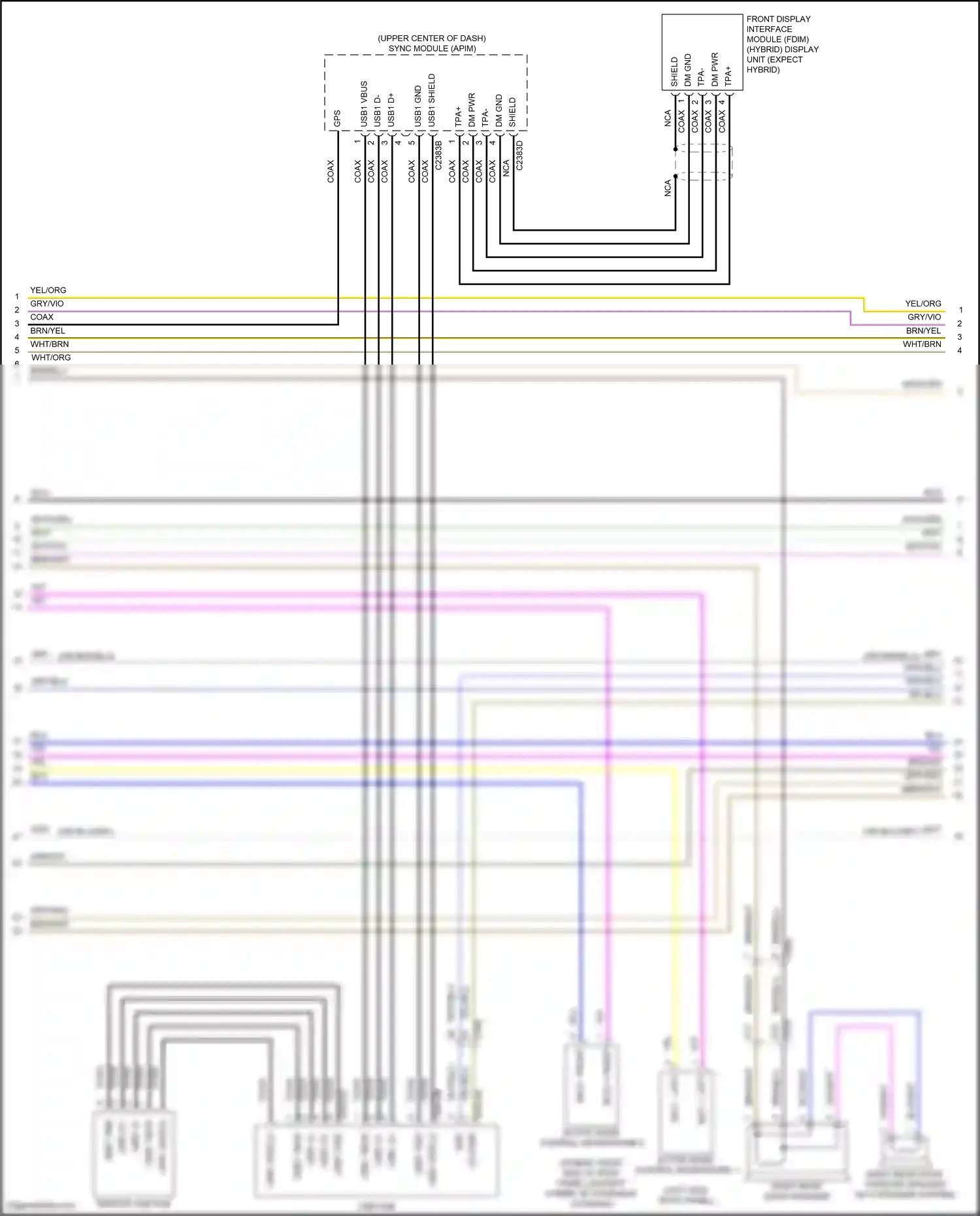 Ford Mondeo V facelift (2019-2023) active noise control microphone 2 wiring diagram  (2 of 6)