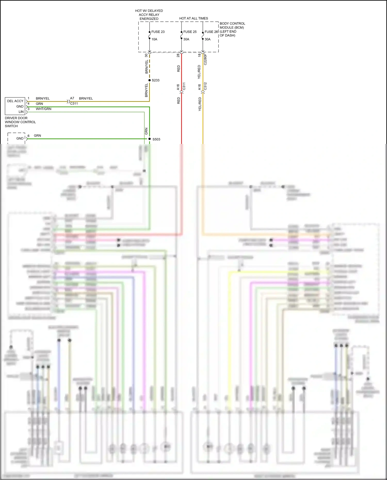 Ford Mondeo V facelift (2019-2023) blis indicator wiring diagram  (4 of 4)