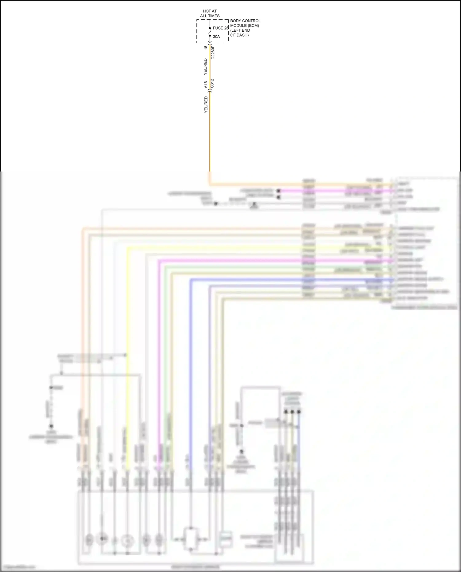 Ford Mondeo V facelift (2019-2023) blis indicator wiring diagram  (3 of 4)