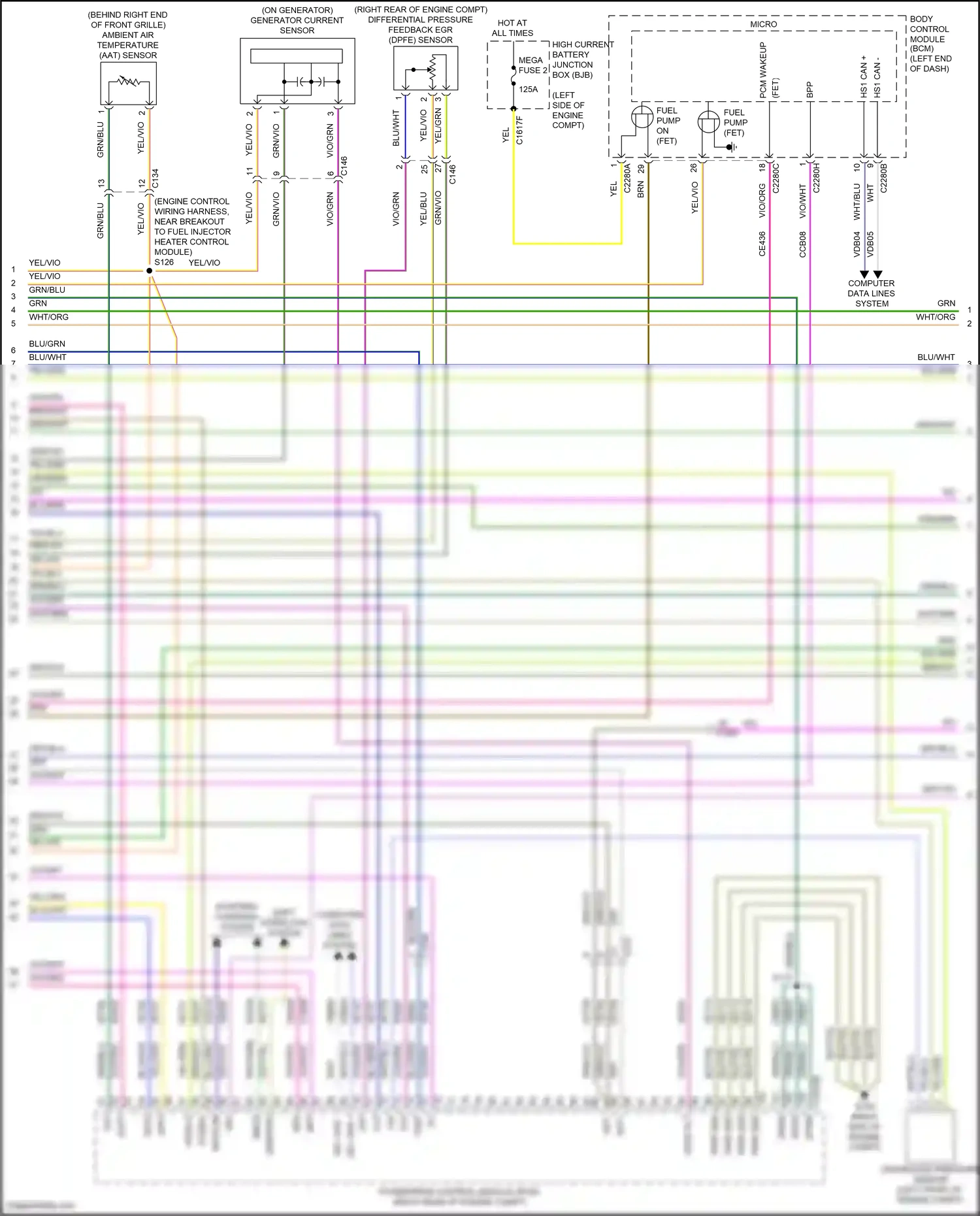 Ford Mondeo V facelift (2019-2023) blu/grn wiring diagram  (57 of 85)