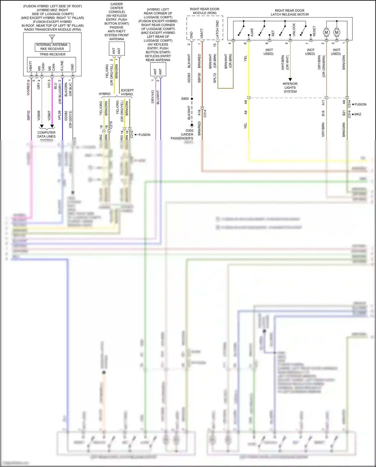 Ford Mondeo V facelift (2019-2023) computer data lines system wiring diagram  (92 of 145)