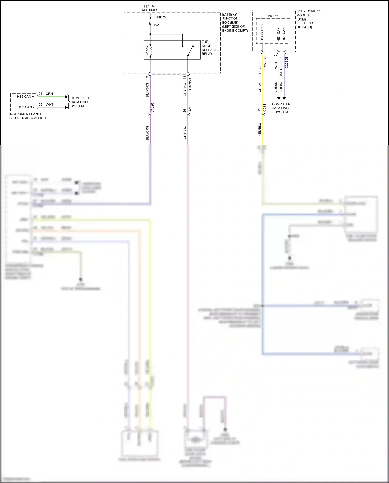 Ford Mondeo V facelift (2019-2023) computer data lines system wiring diagram  (22 of 145)