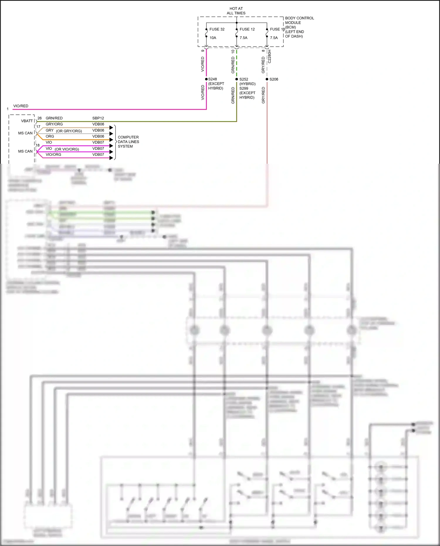 Ford Mondeo V facelift (2019-2023) computer data lines system wiring diagram  (107 of 145)