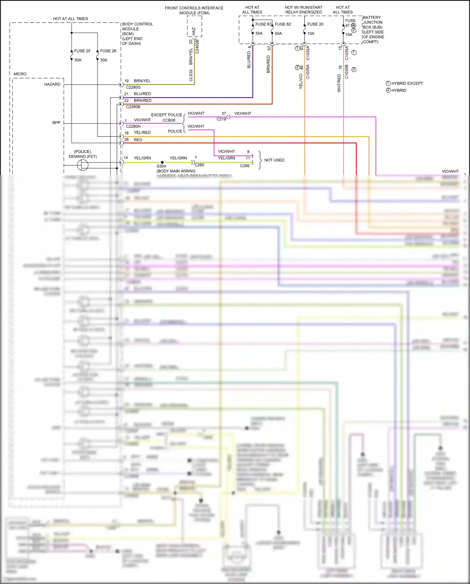 Ford Mondeo V facelift (2019-2023) computer data lines system wiring diagram  (78 of 145)