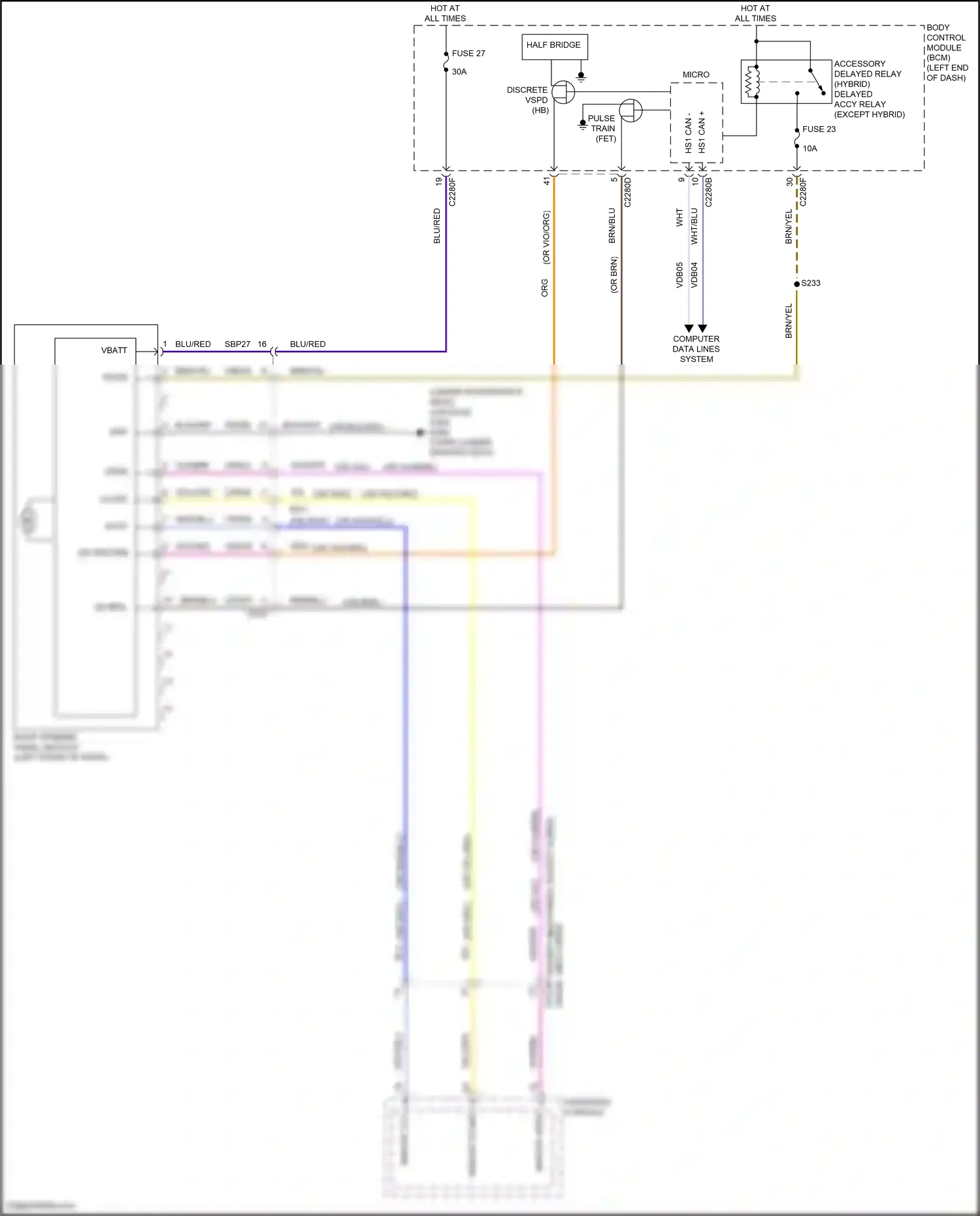 Ford Mondeo V facelift (2019-2023) computer data lines system wiring diagram  (100 of 145)