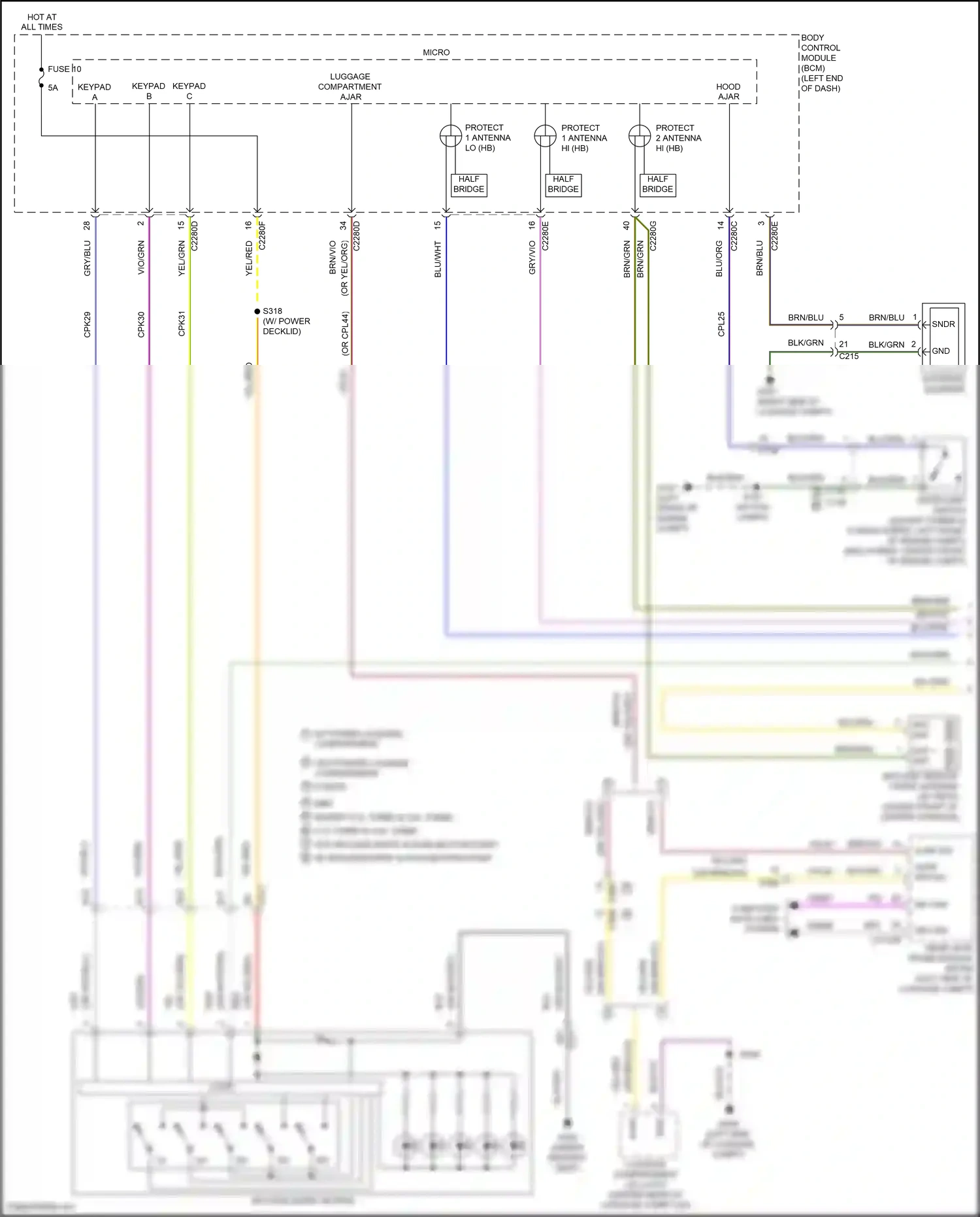 Ford Mondeo V facelift (2019-2023) computer data lines system wiring diagram  (91 of 145)