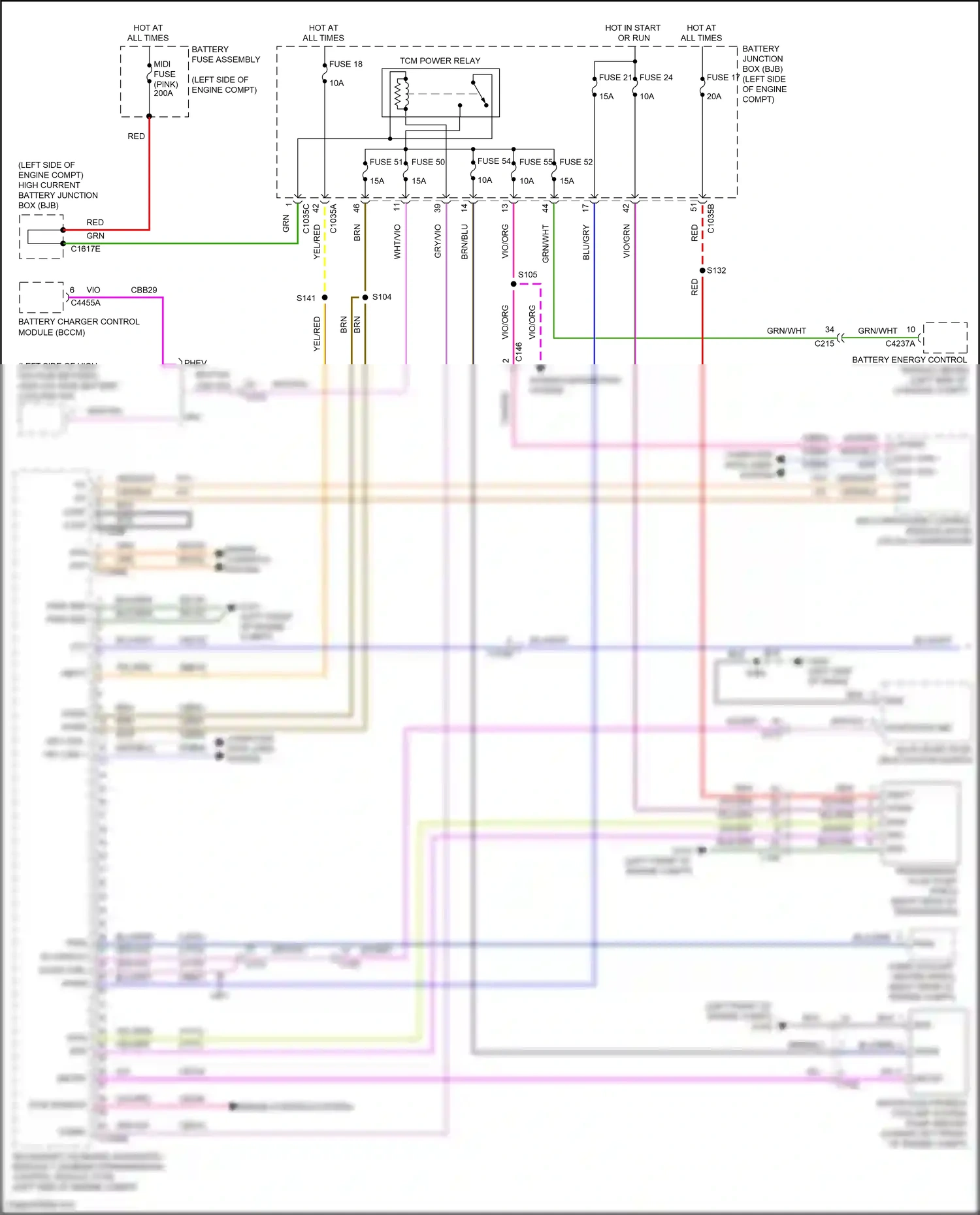 Ford Mondeo V facelift (2019-2023) engine controls system wiring diagram  (12 of 17)