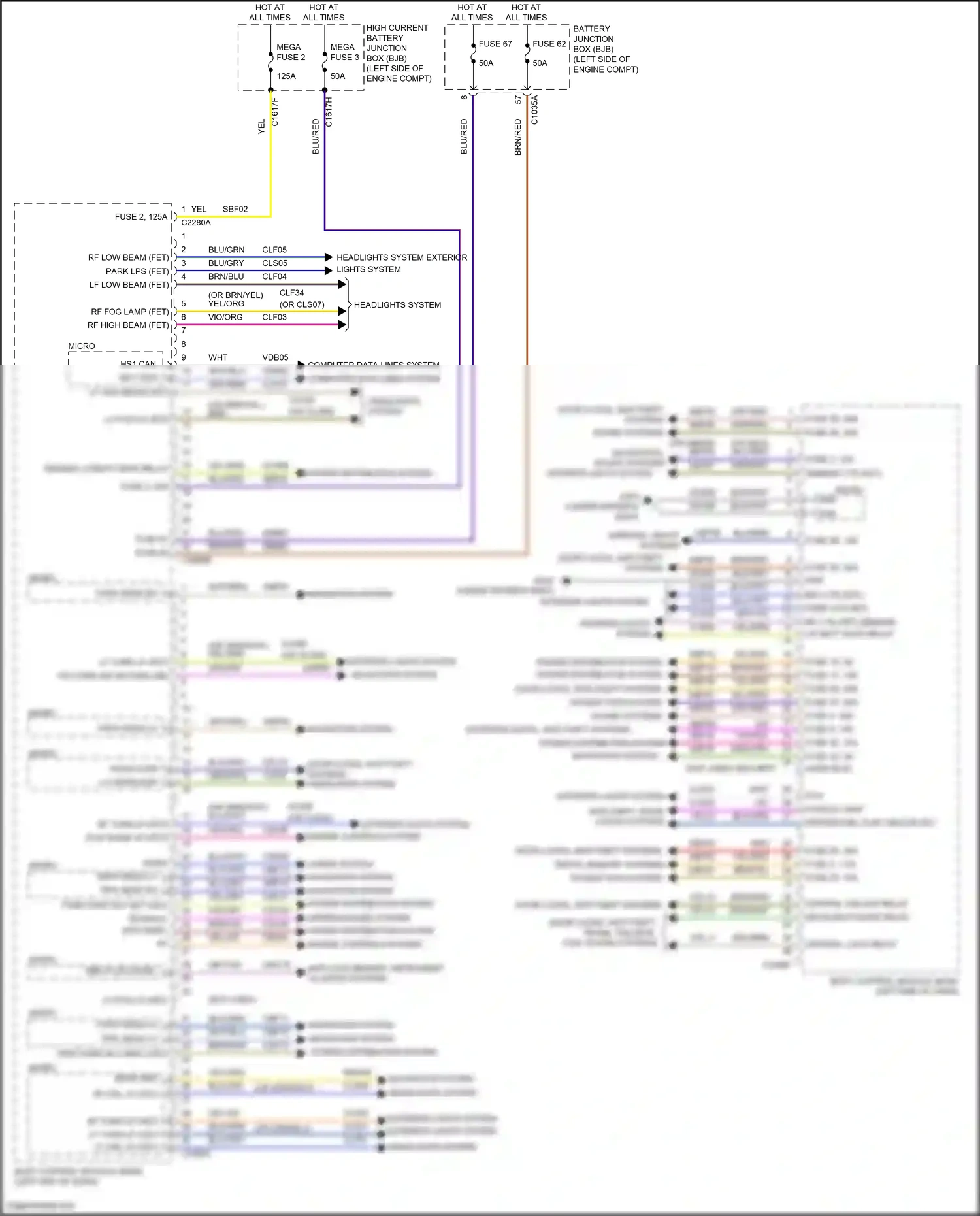 Ford Mondeo V facelift (2019-2023) engine controls system wiring diagram  (7 of 17)