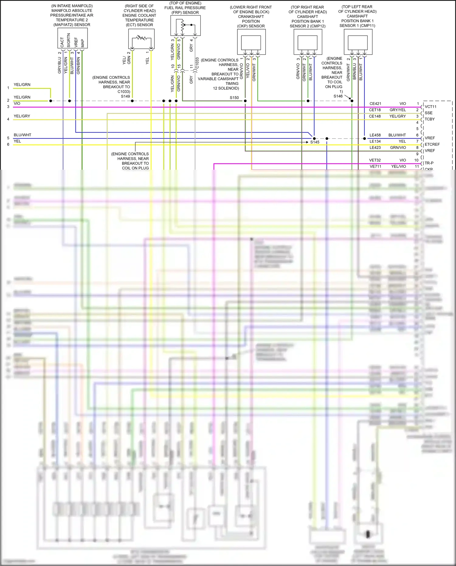 Ford Mondeo V facelift (2019-2023) engine coolant temperature (ect) sensor wiring diagram  (4 of 4)