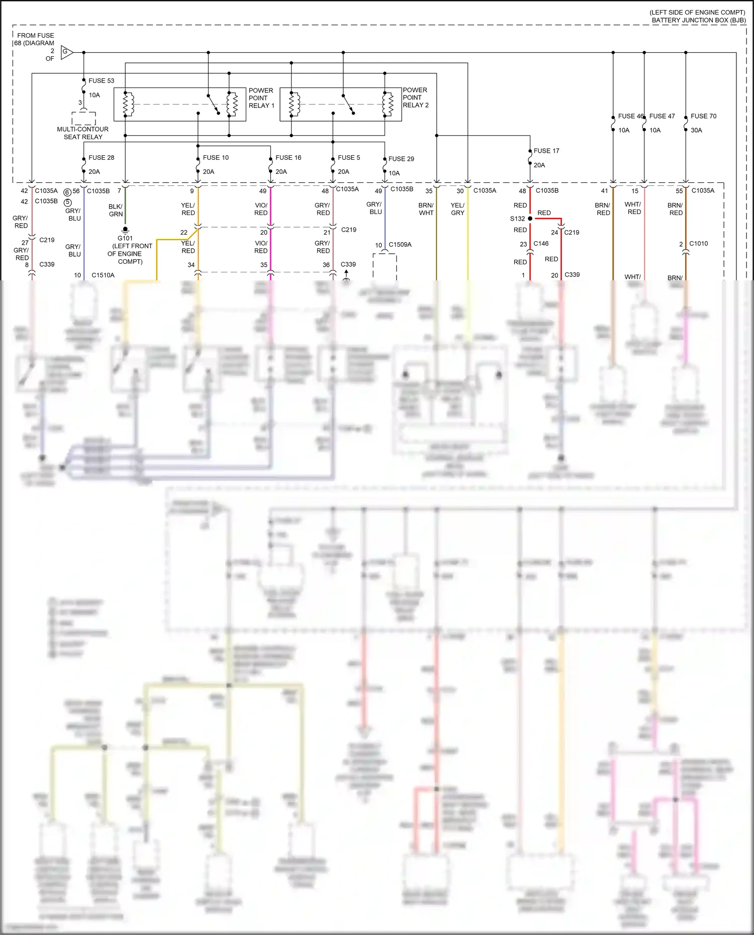 Ford Mondeo V facelift (2019-2023) front power outlet socket wiring diagram  (4 of 4)