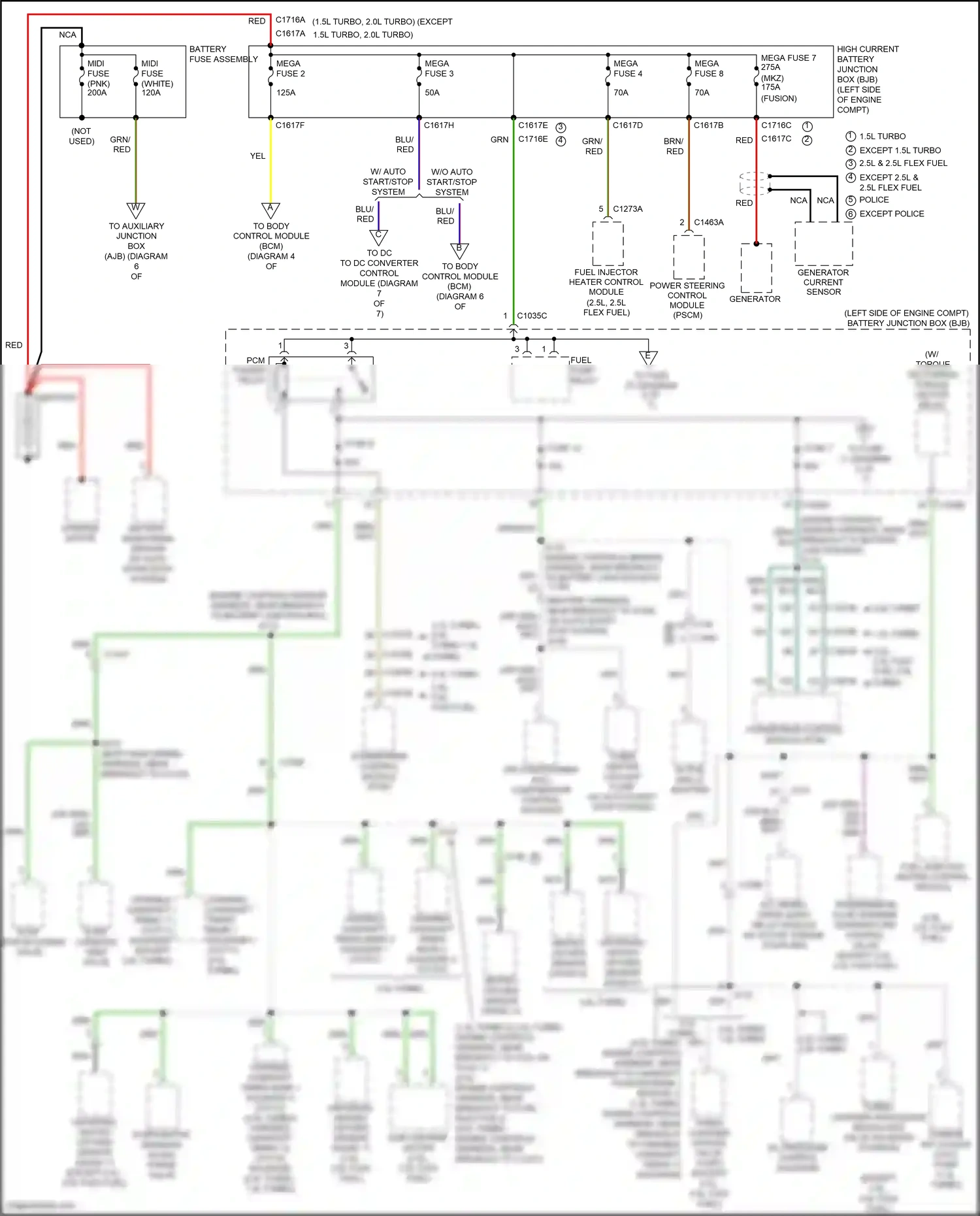Ford Mondeo V facelift (2019-2023) generator current sensor wiring diagram  (2 of 6)
