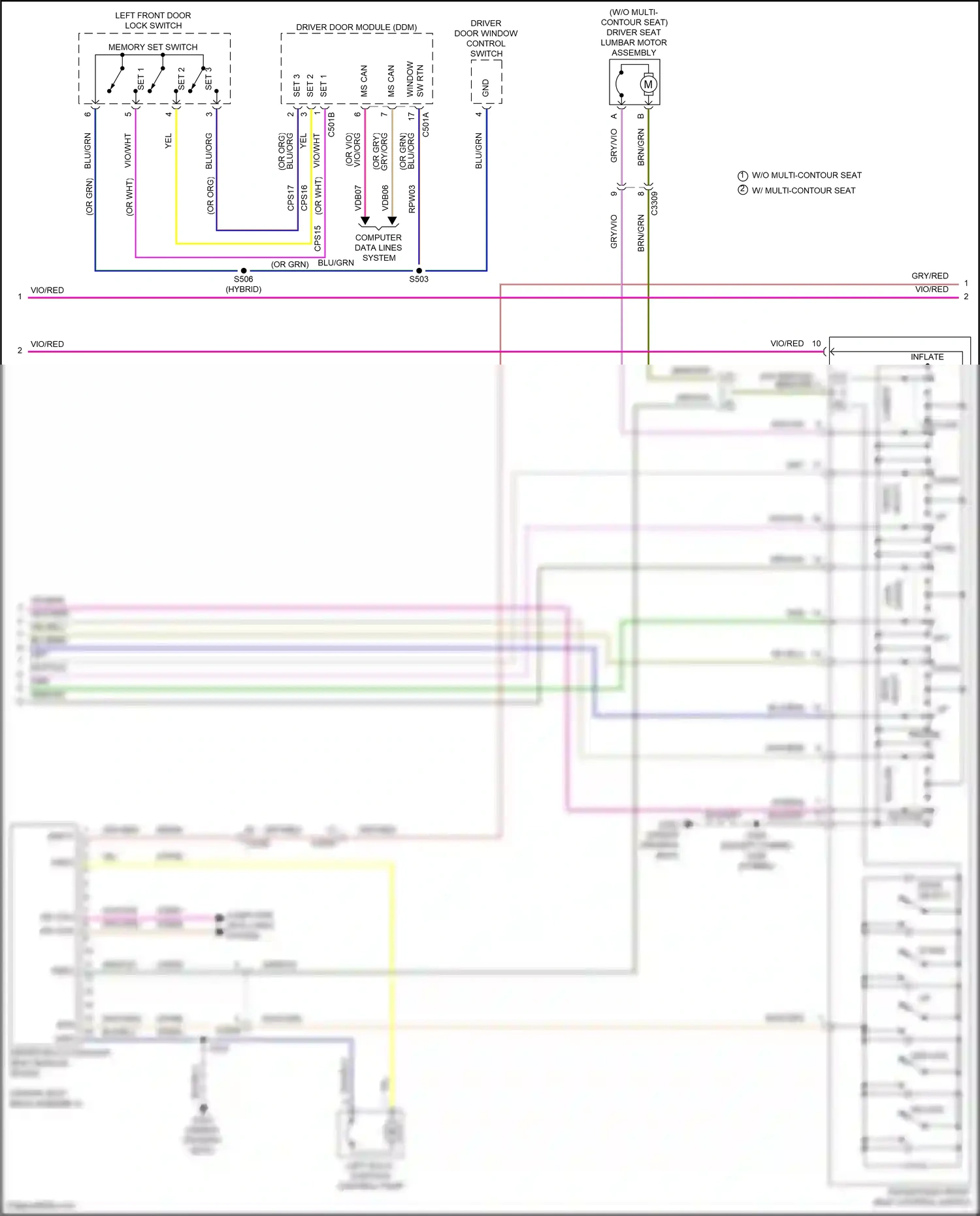 Ford Mondeo V facelift (2019-2023) mode select wiring diagram  (2 of 4)
