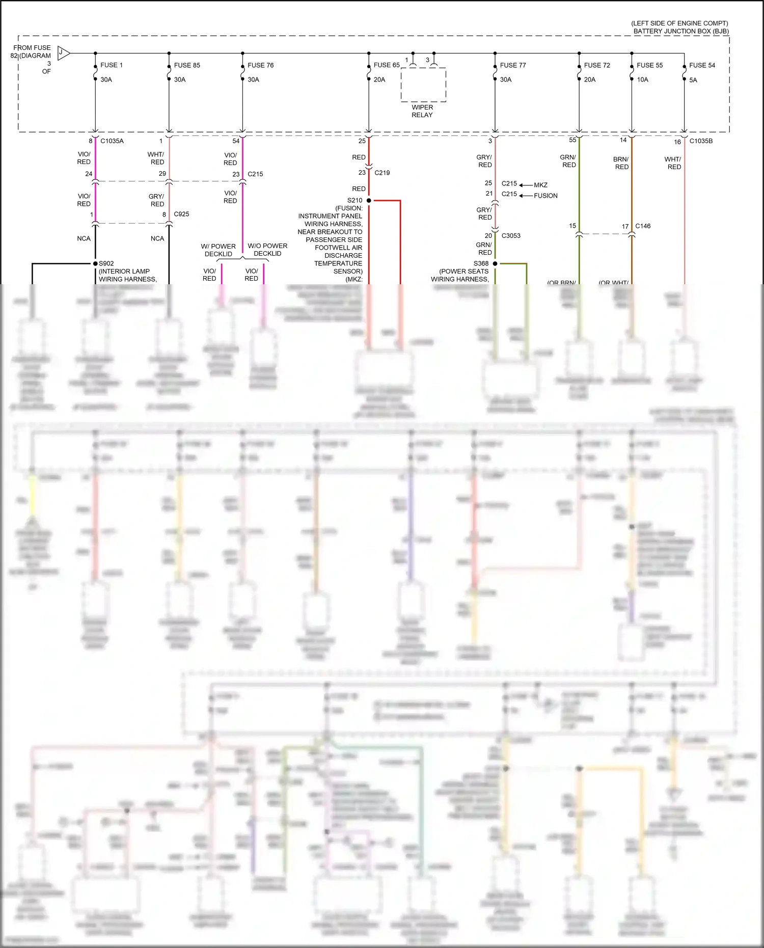 Ford Mondeo V facelift (2019-2023) power striker module wiring diagram  (4 of 6)
