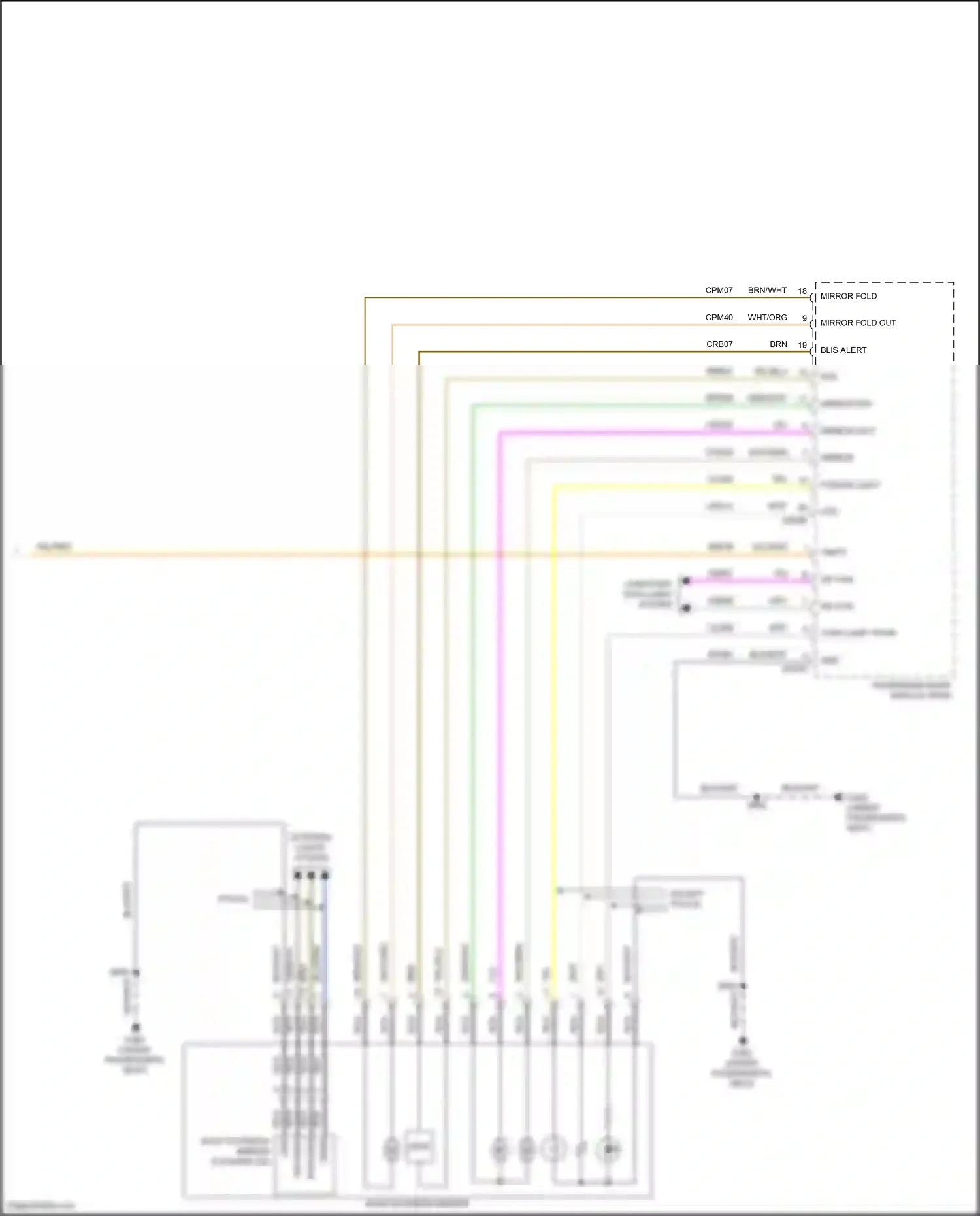 Ford Mondeo V facelift (2019-2023) puddle light wiring diagram  (7 of 7)