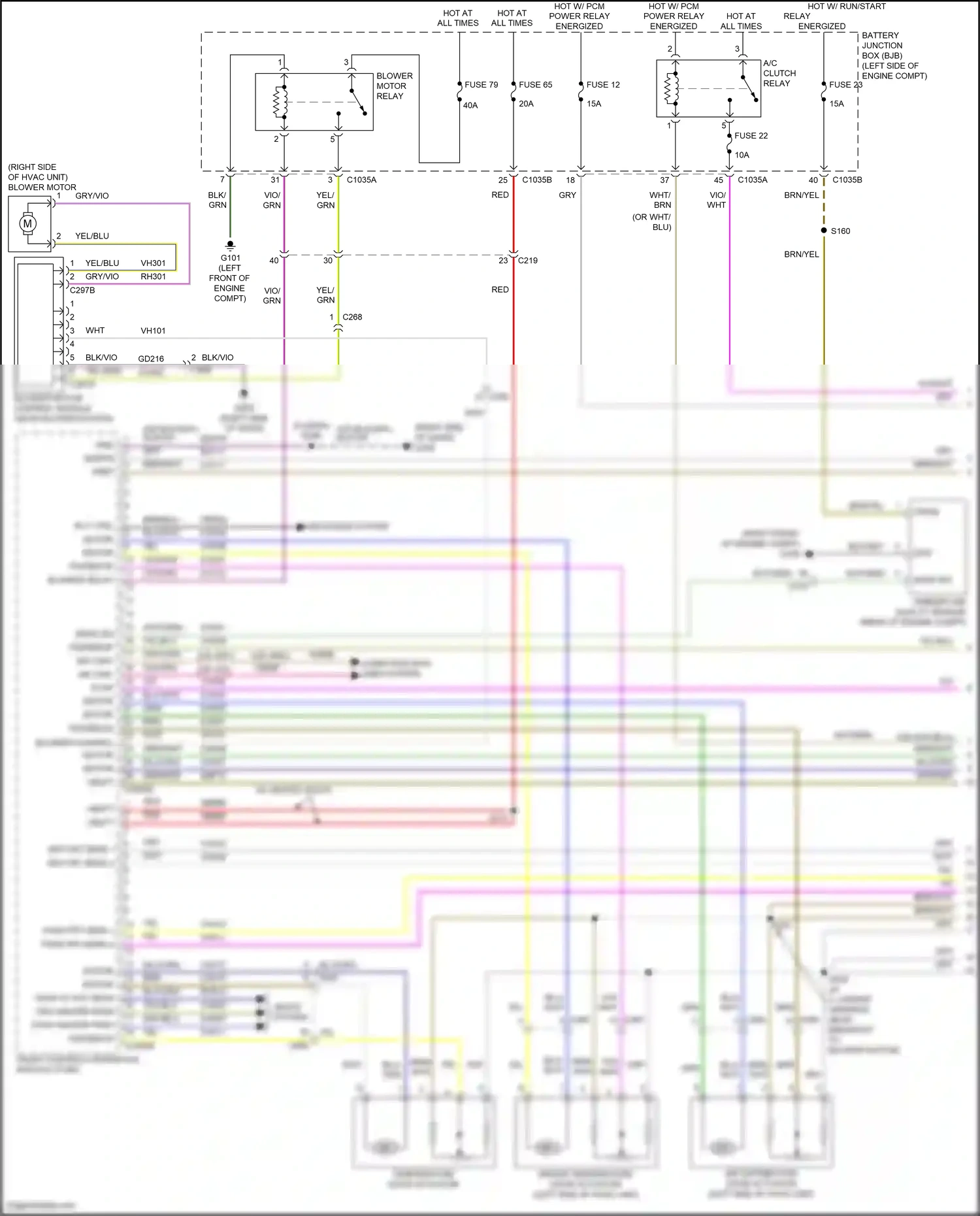 Ford Mondeo V facelift (2019-2023) rly ctrl wiring diagram  (1 of 2)