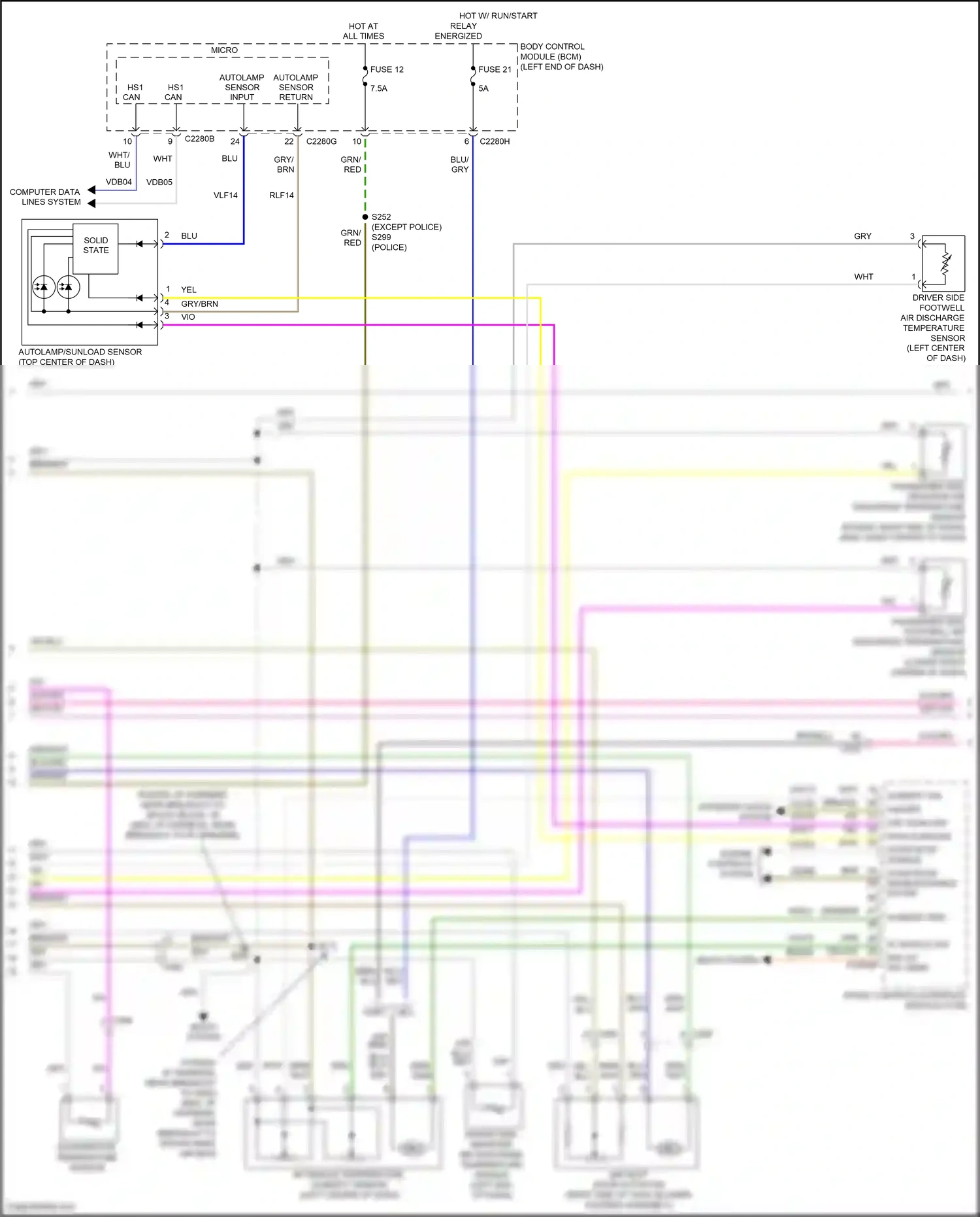 Ford Mondeo V facelift (2019-2023) seats system wiring diagram  (2 of 10)