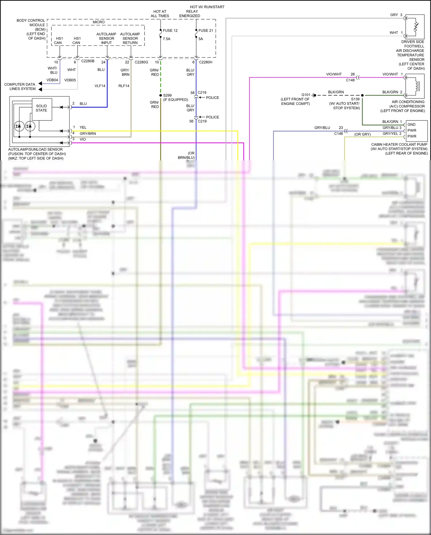 Ford Mondeo V facelift (2019-2023) solid state wiring diagram  (1 of 7)