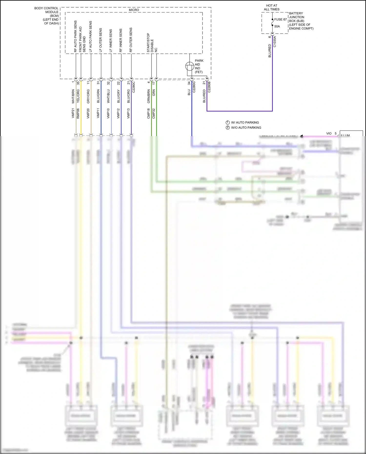 Ford Mondeo V facelift (2019-2023) start/stop) wiring diagram  (2 of 5)