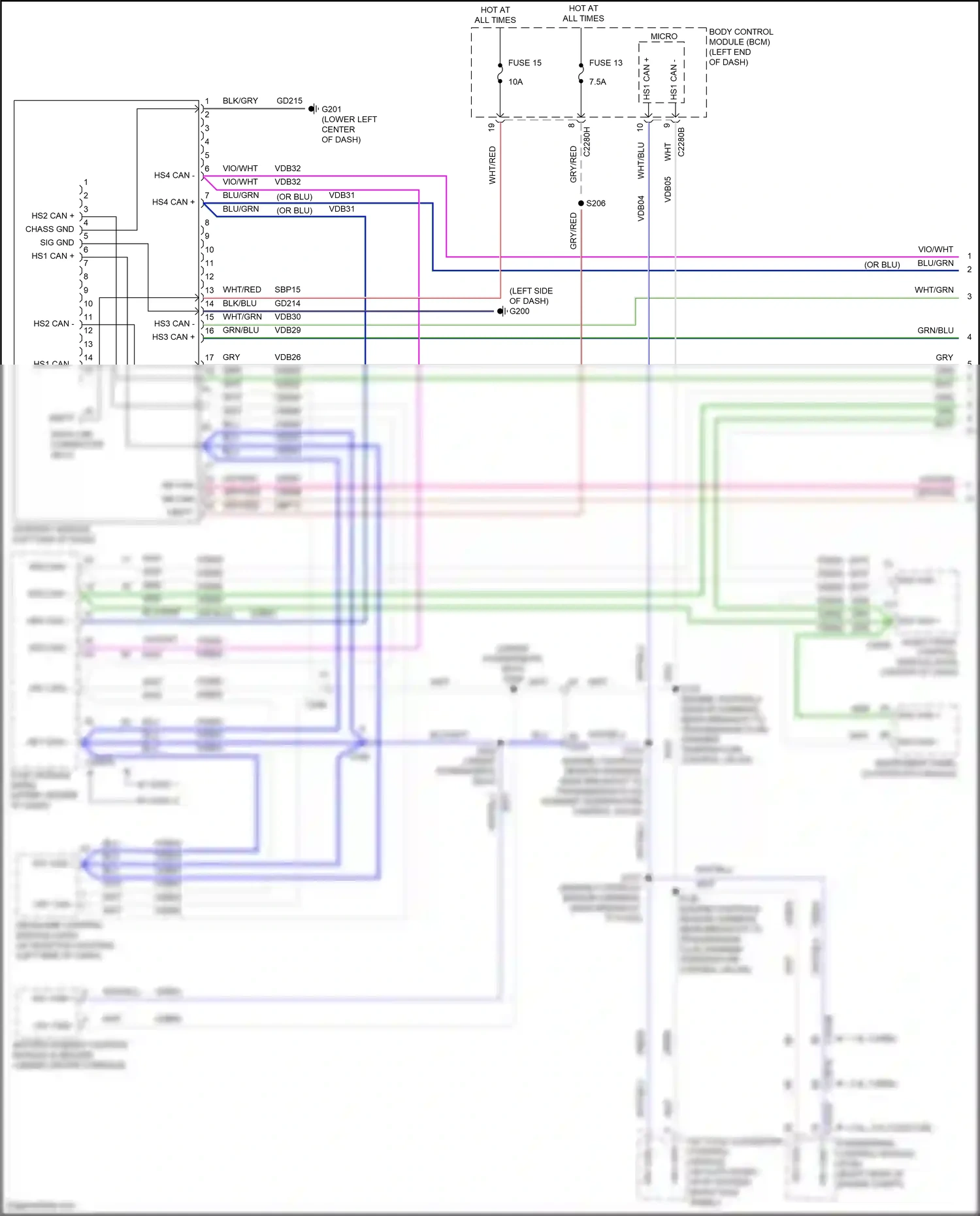 Ford Mondeo V facelift (2019-2023) sync module (apim) wiring diagram  (1 of 12)