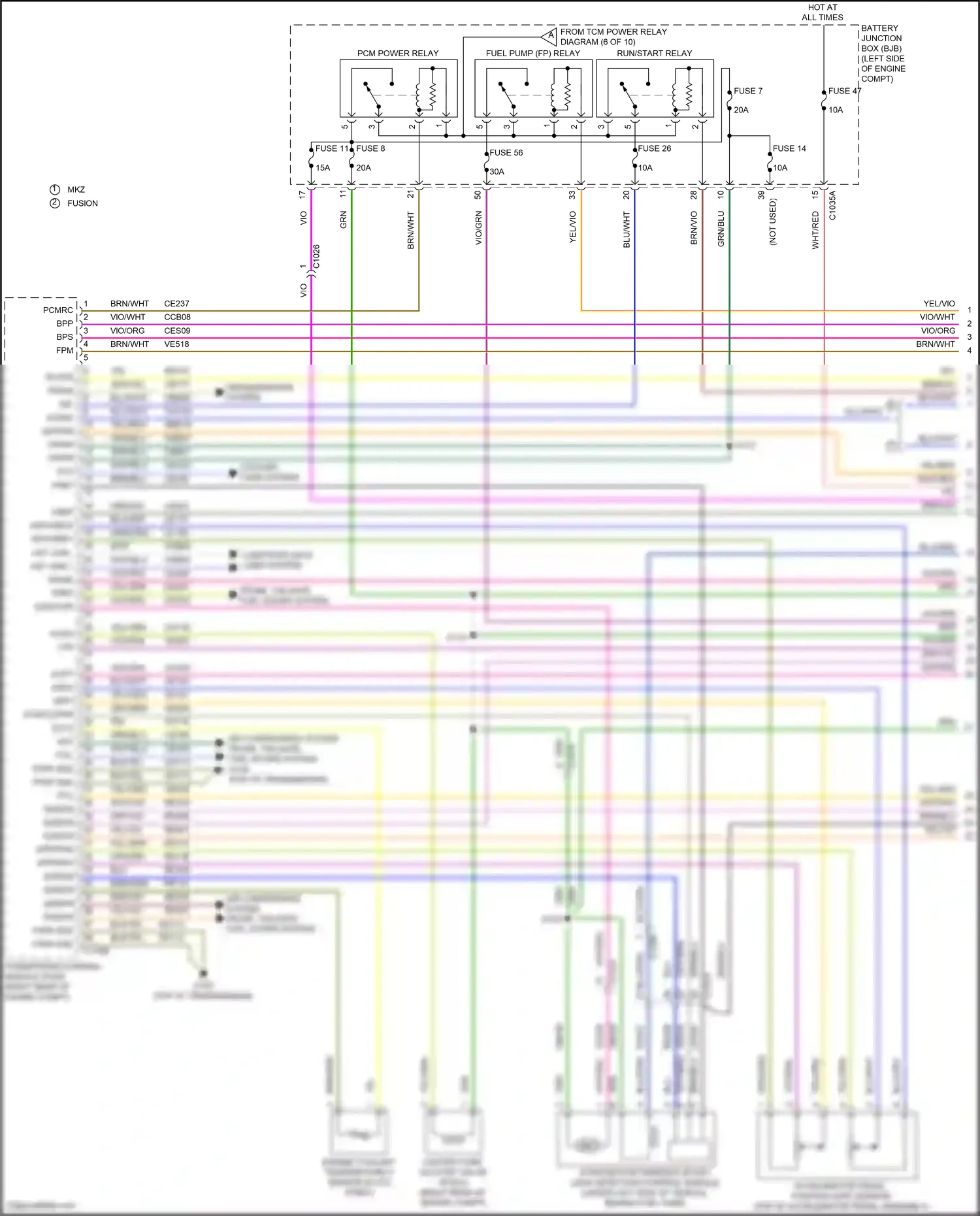 Ford Mondeo V facelift (2019-2023) transmissions system wiring diagram  (7 of 14)