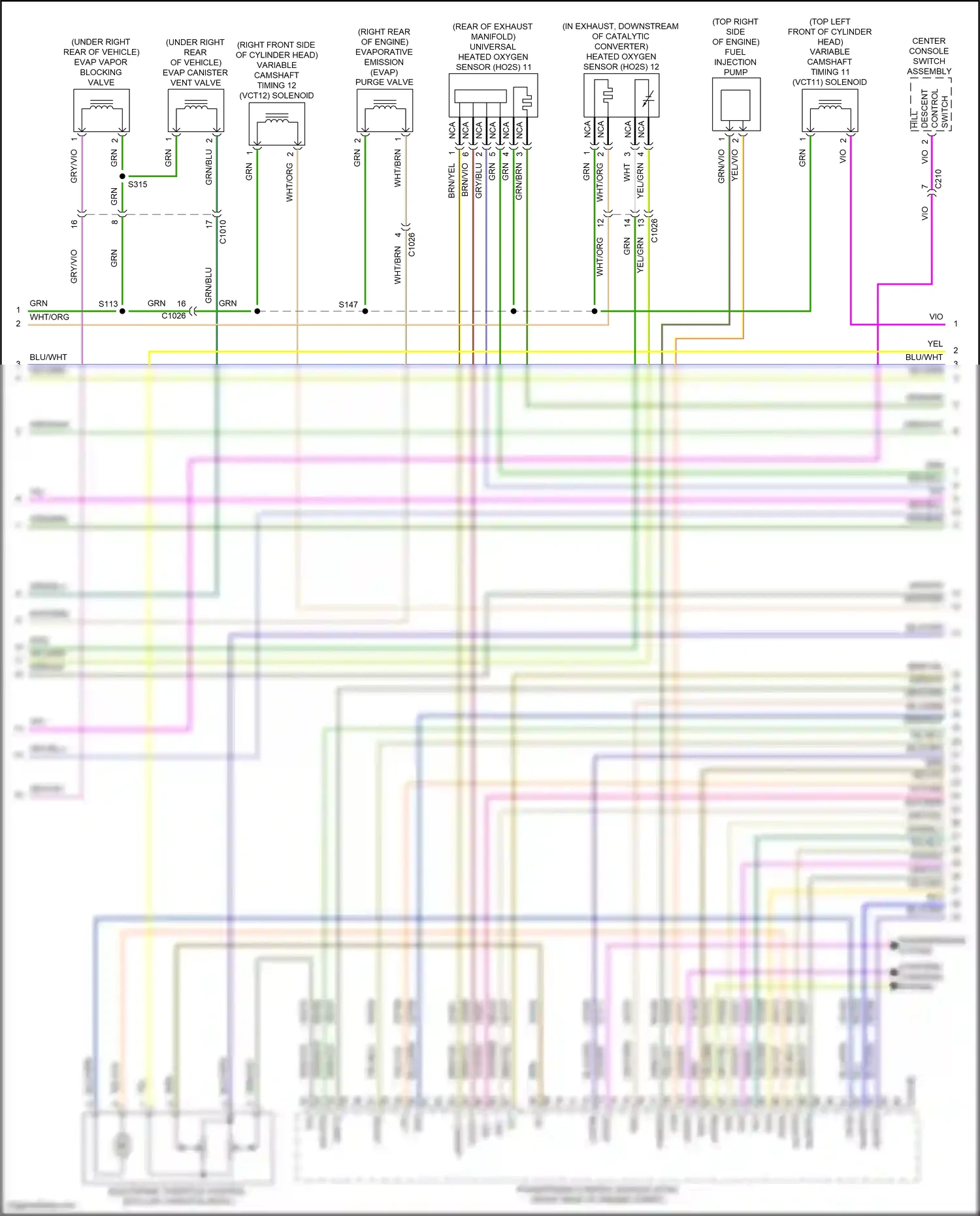 Ford Mondeo V facelift (2019-2023) transmissions system wiring diagram  (5 of 14)