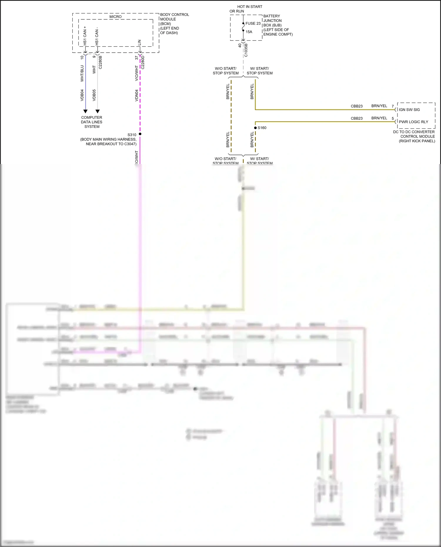 Ford Mondeo V facelift (2019-2023) w/ sync 3 wiring diagram  (3 of 3)