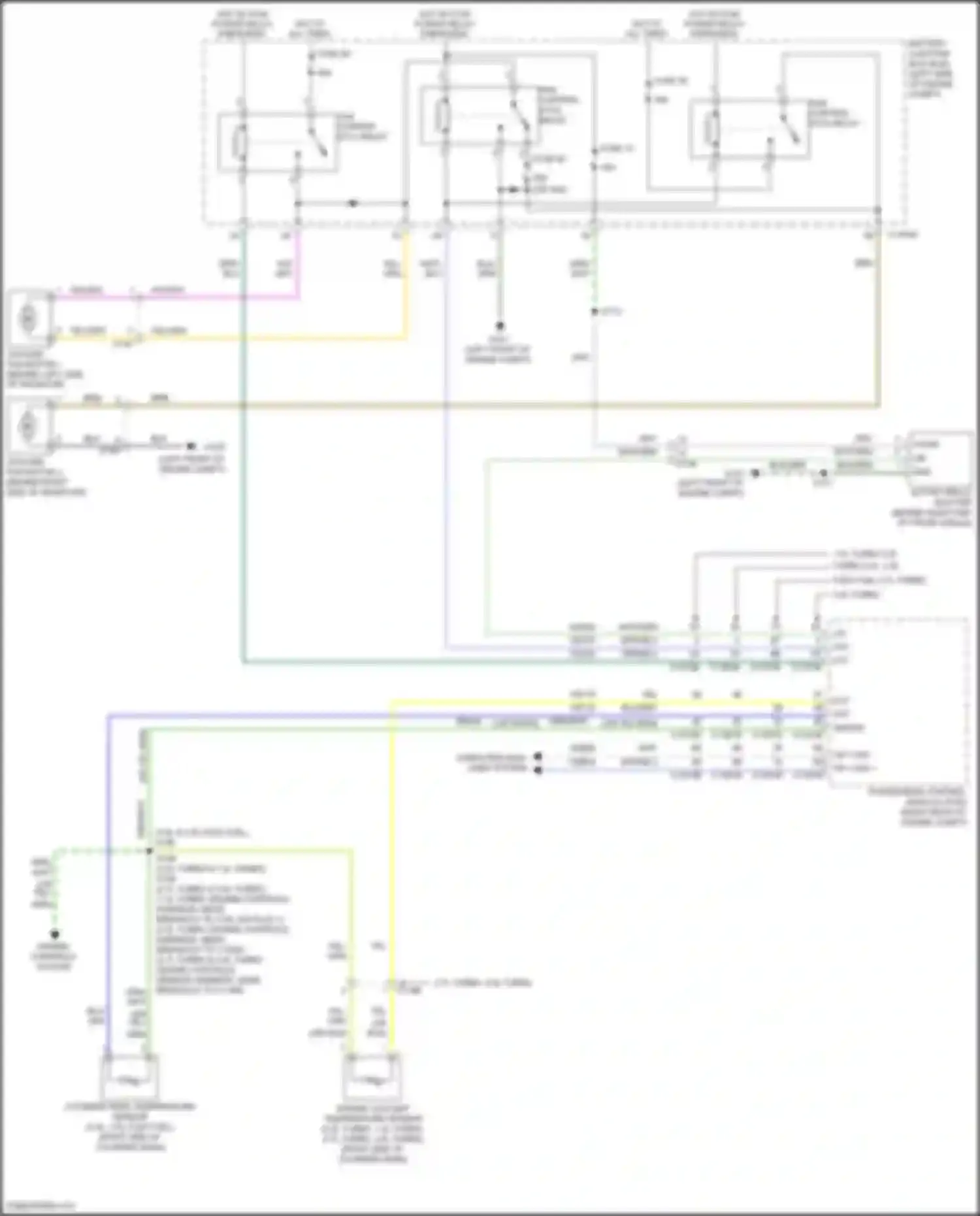 Mondeo Ford V (2014-2019): Cooling fan circuit, except hybrid