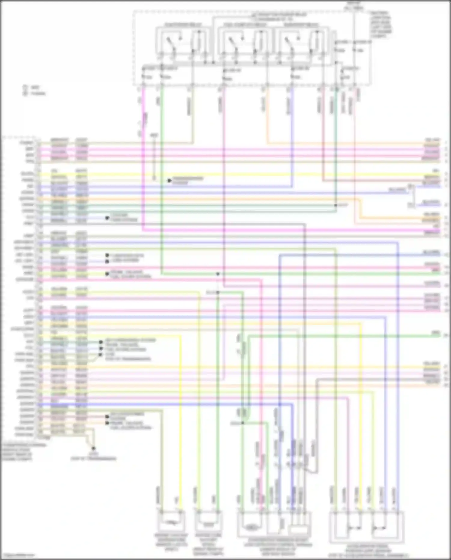 Mondeo Ford V (2014-2019): Wiring diagram engine performance 2.0l hybrid (1 of 10)