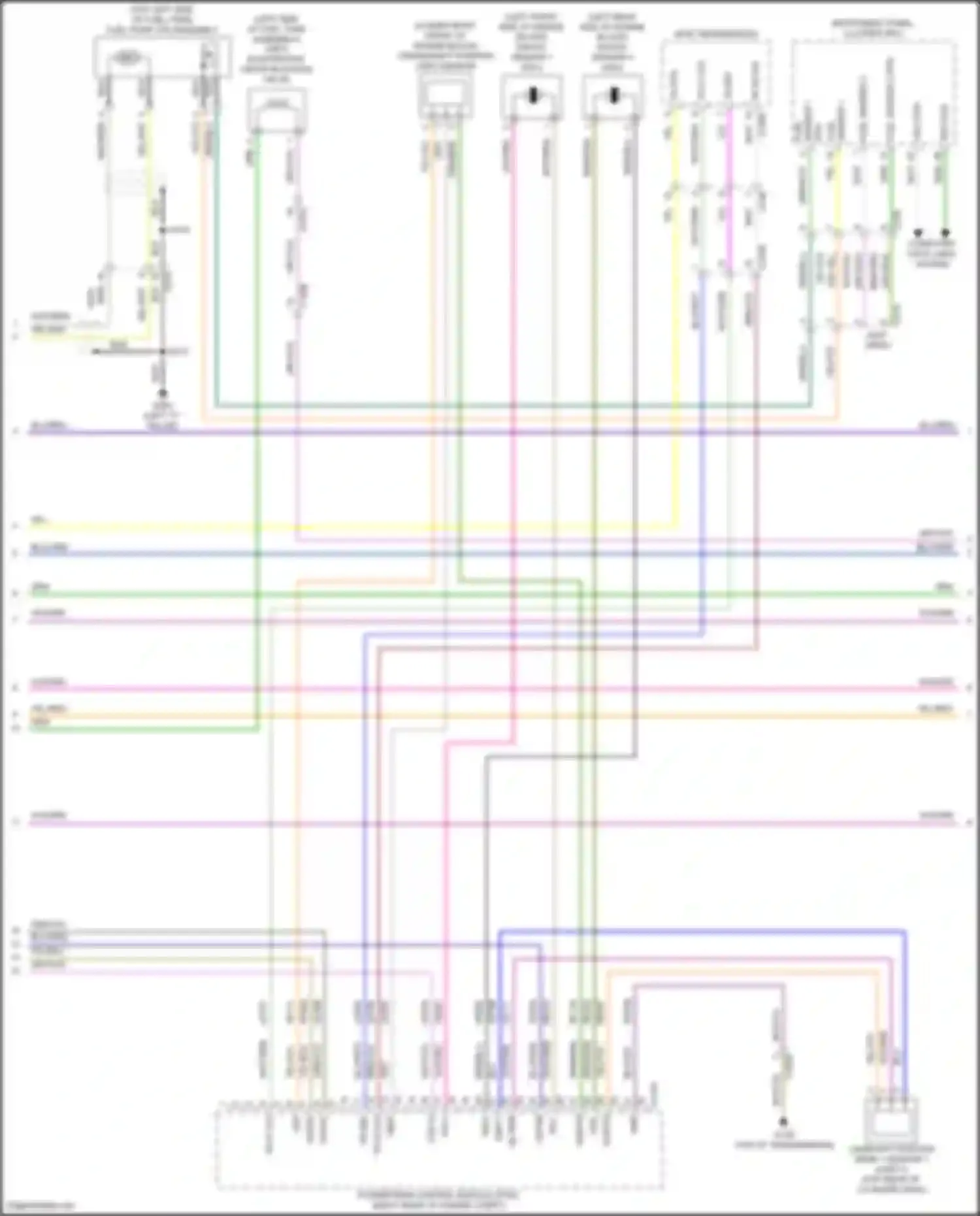 Mondeo Ford V (2014-2019): Wiring diagram engine performance 2.0l hybrid (3 of 10)