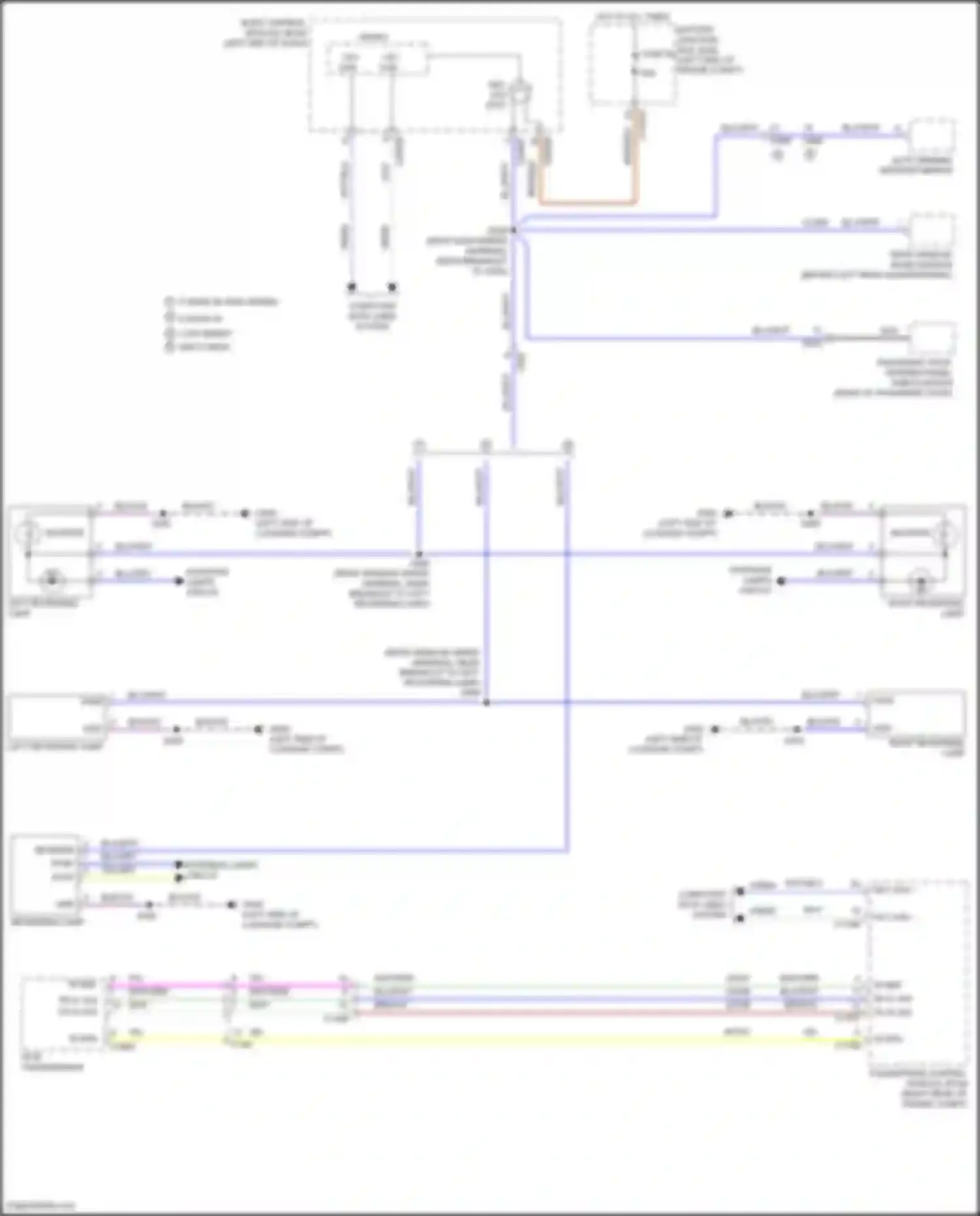 Mondeo Ford V (2014-2019): Backup lamps circuit, hybrid