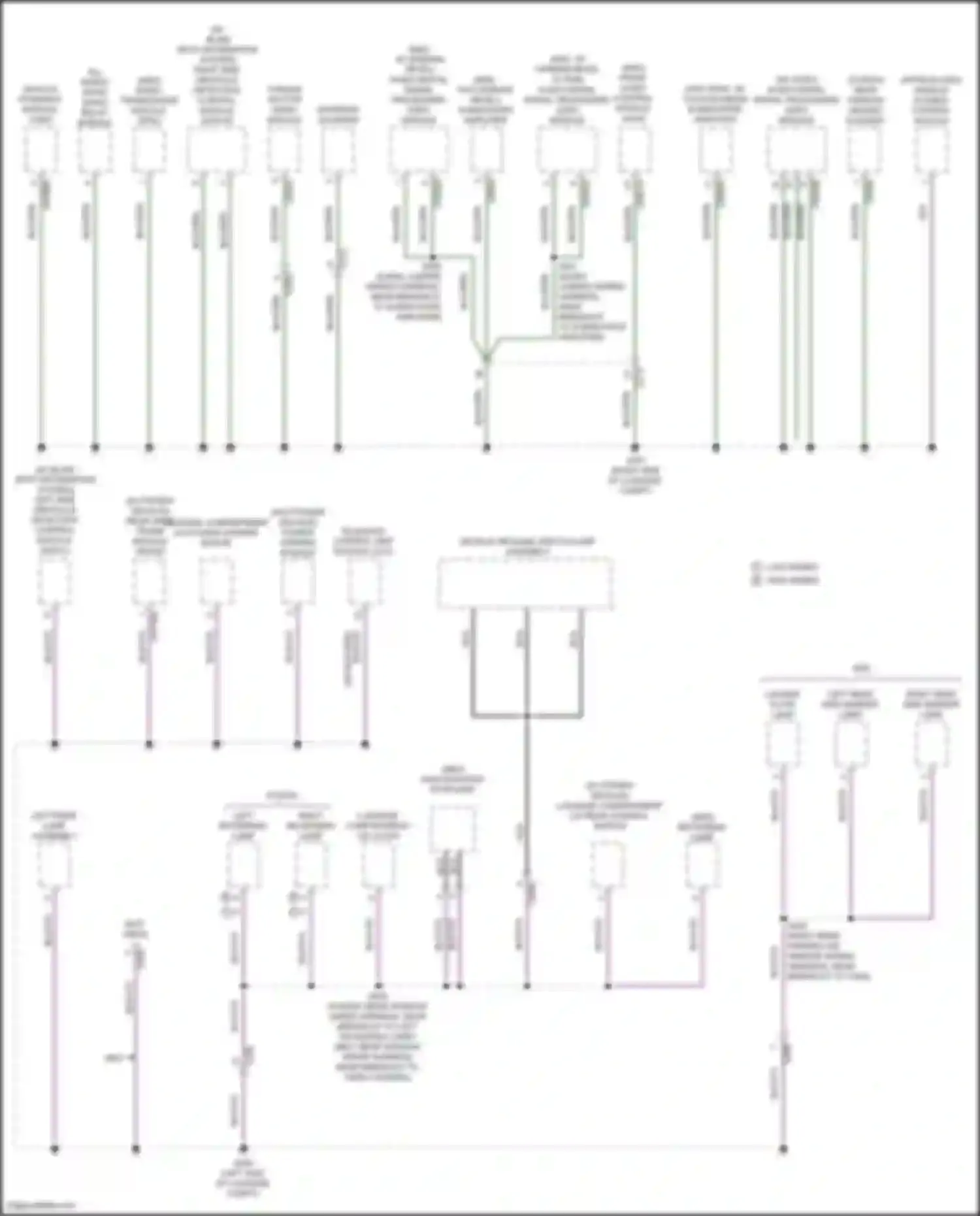 Mondeo Ford V (2014-2019): Ground distribution circuit, except hybrid (5 of 5)