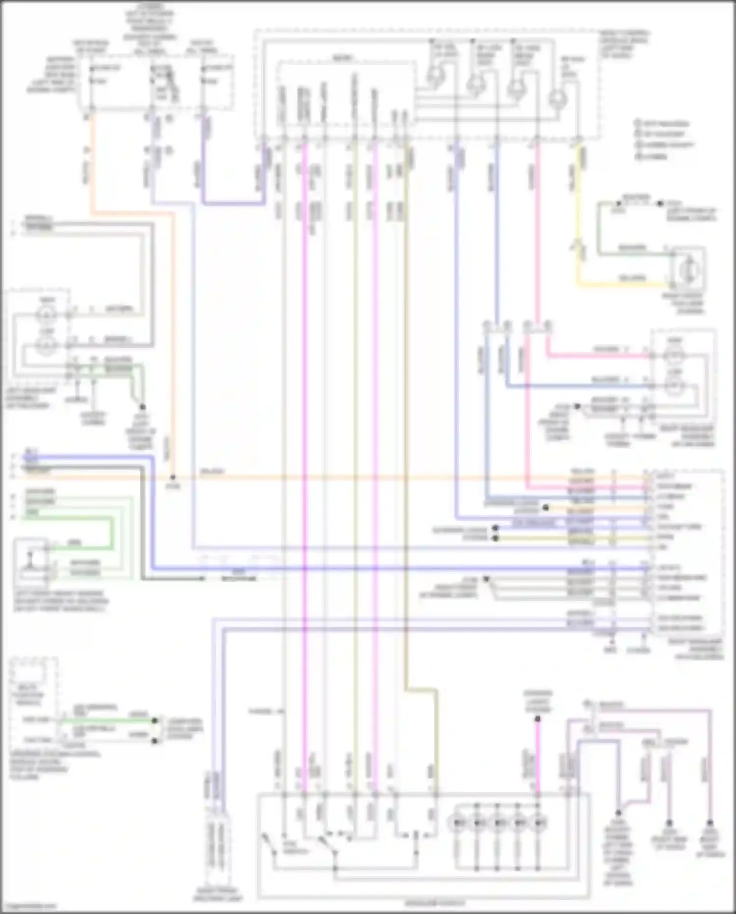 Mondeo Ford V (2014-2019): Headlights circuit (2 of 2)