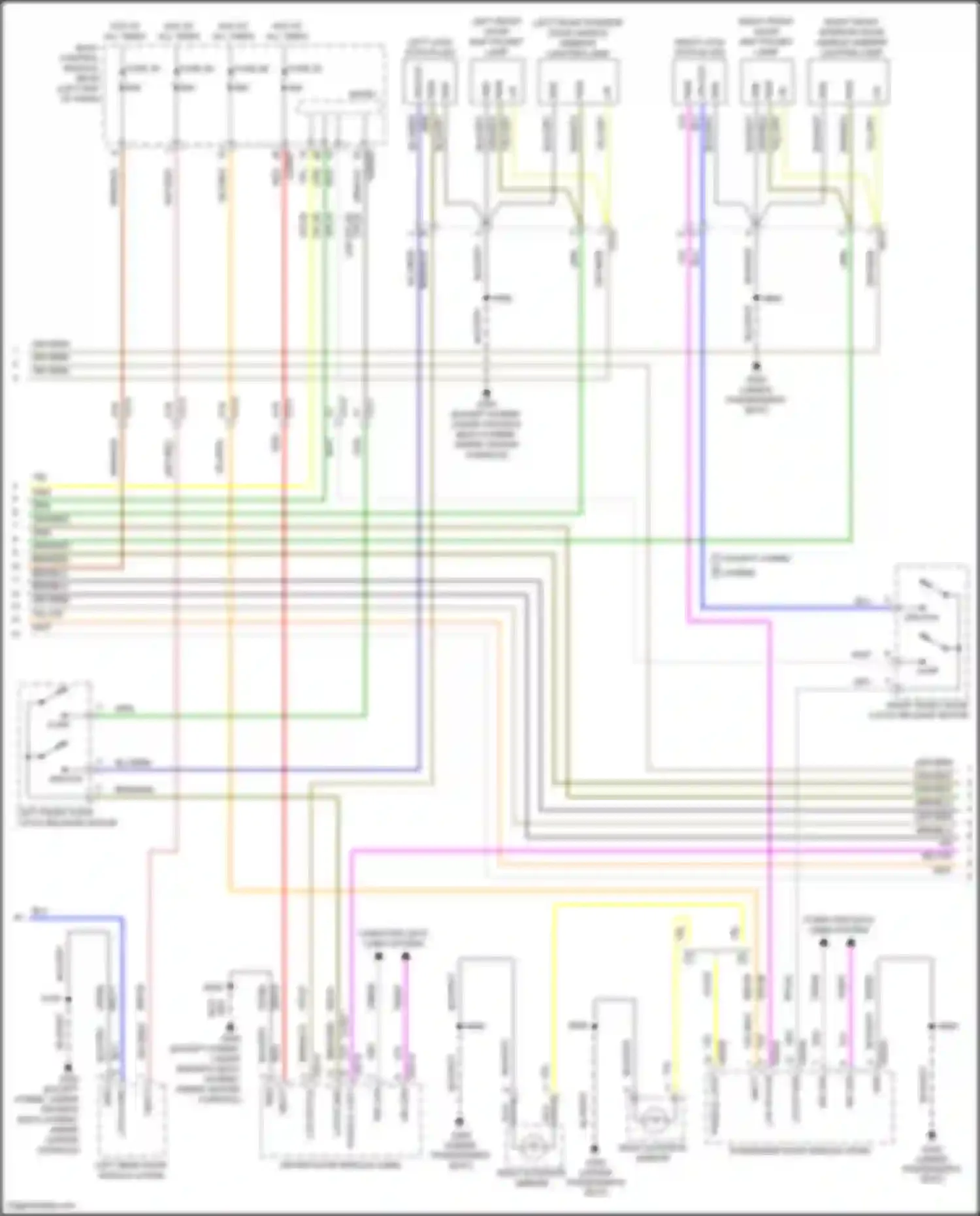 Mondeo Ford V (2014-2019): Courtesy lamps circuit (3 of 4)