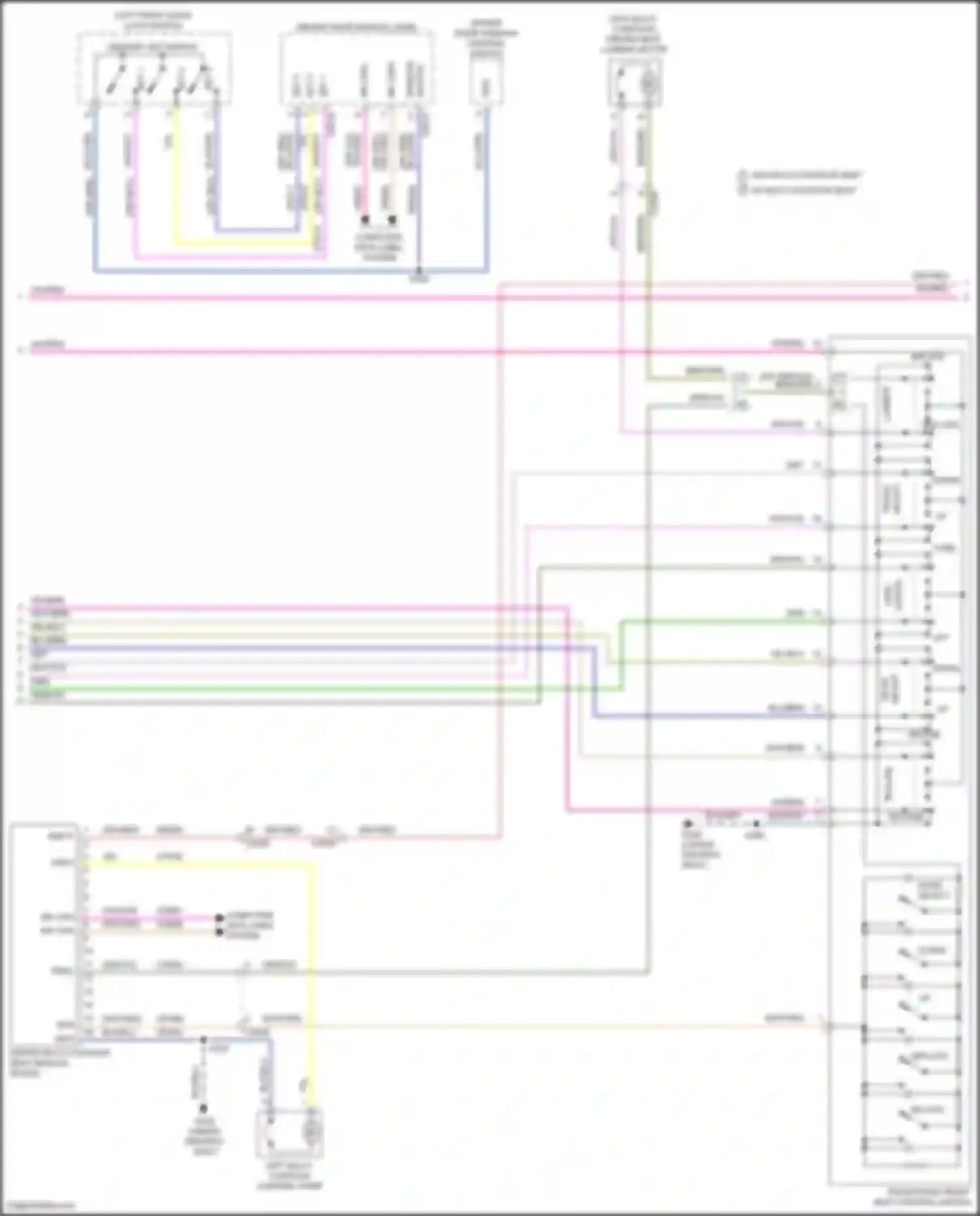 Mondeo Ford V (2014-2019): Memory seat circuit, except hybrid (2 of 3)