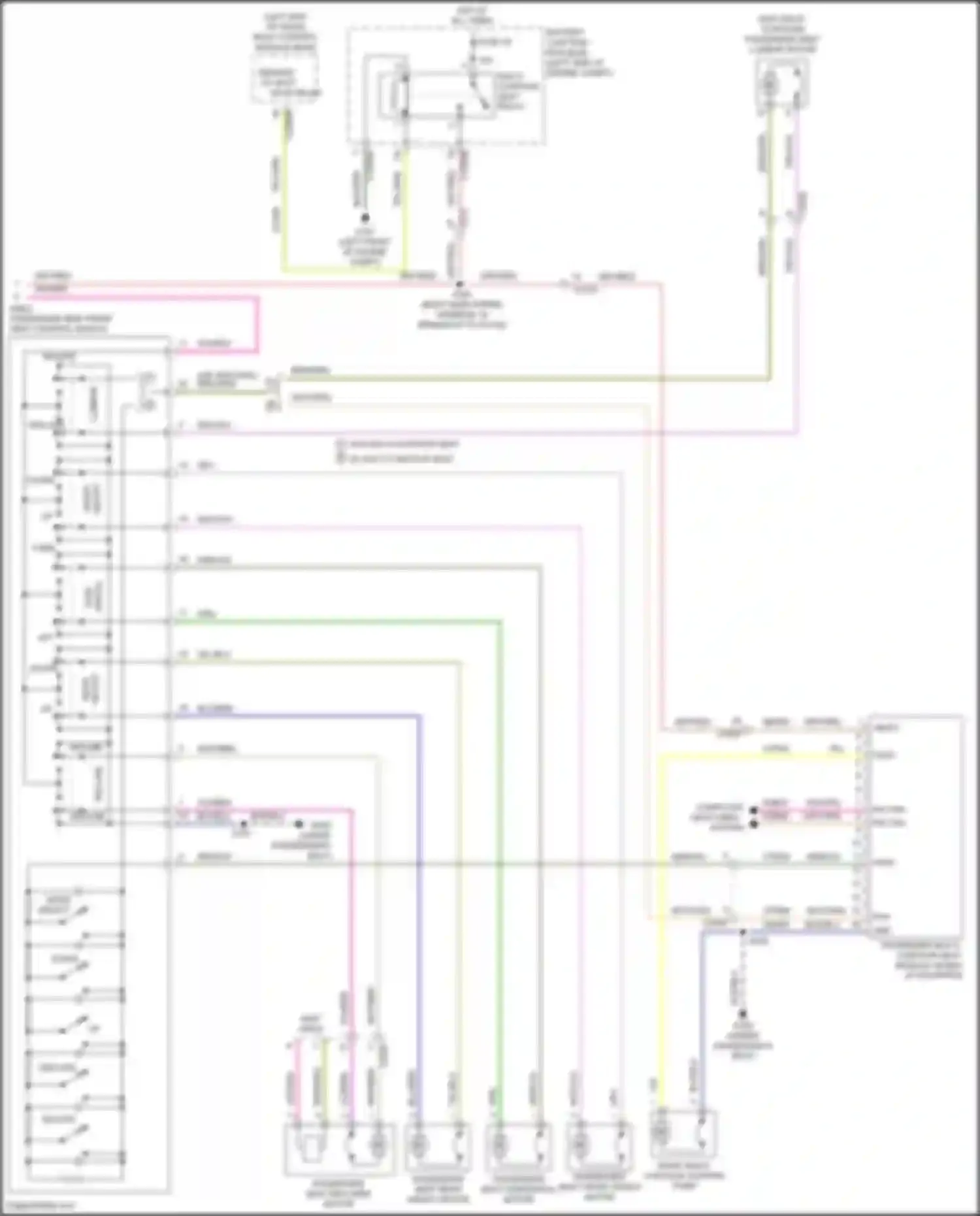 Mondeo Ford V (2014-2019): Memory seat circuit, except hybrid (3 of 3)