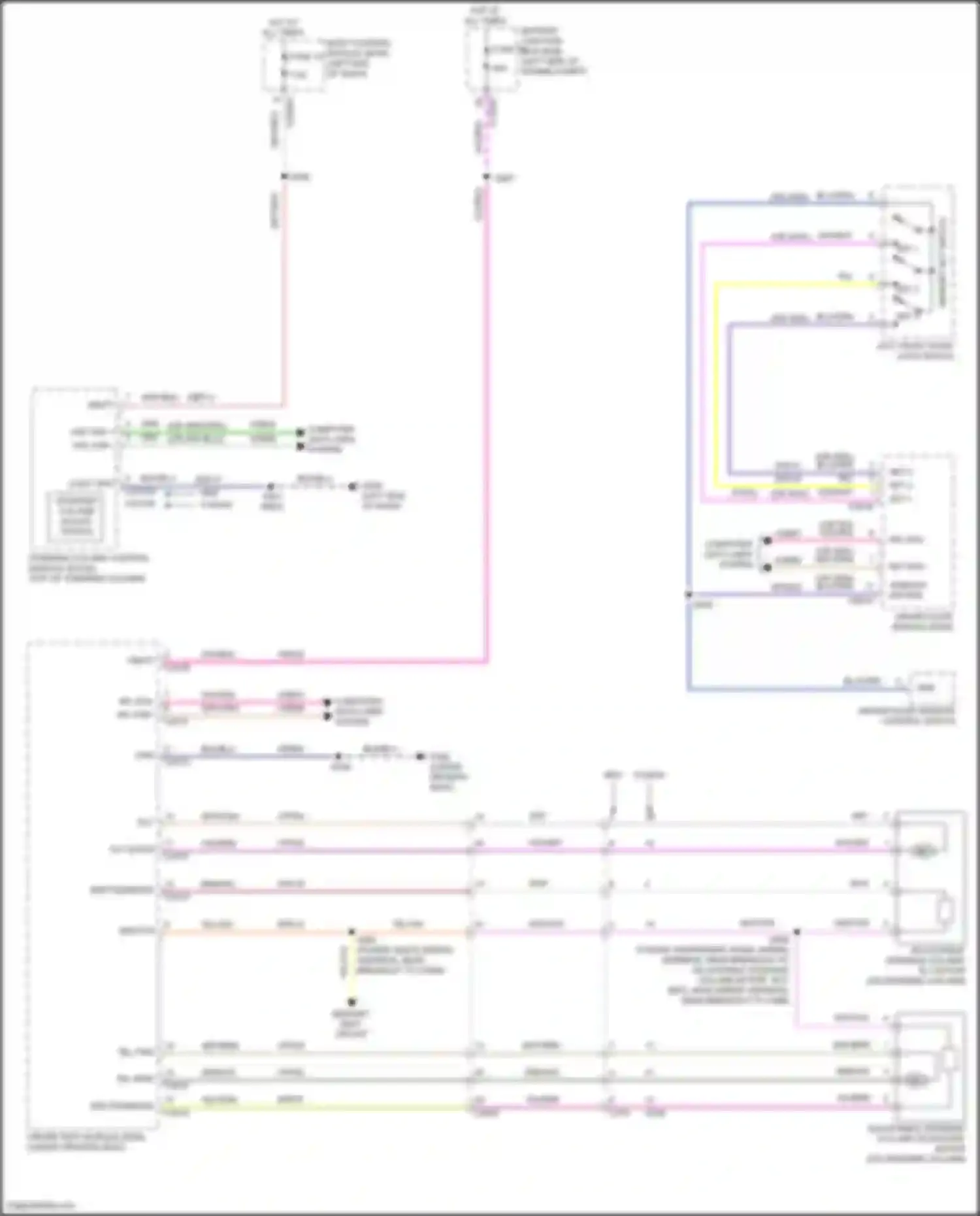 Mondeo Ford V (2014-2019): Steering column memory circuit, except hybrid
