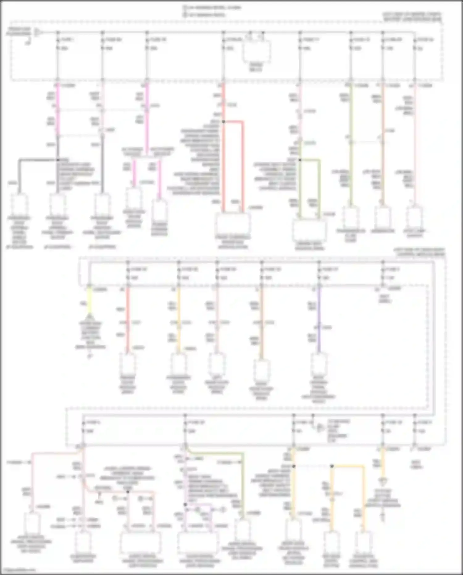 Mondeo Ford V (2014-2019): Power distribution circuit, except hybrid (4 of 7)