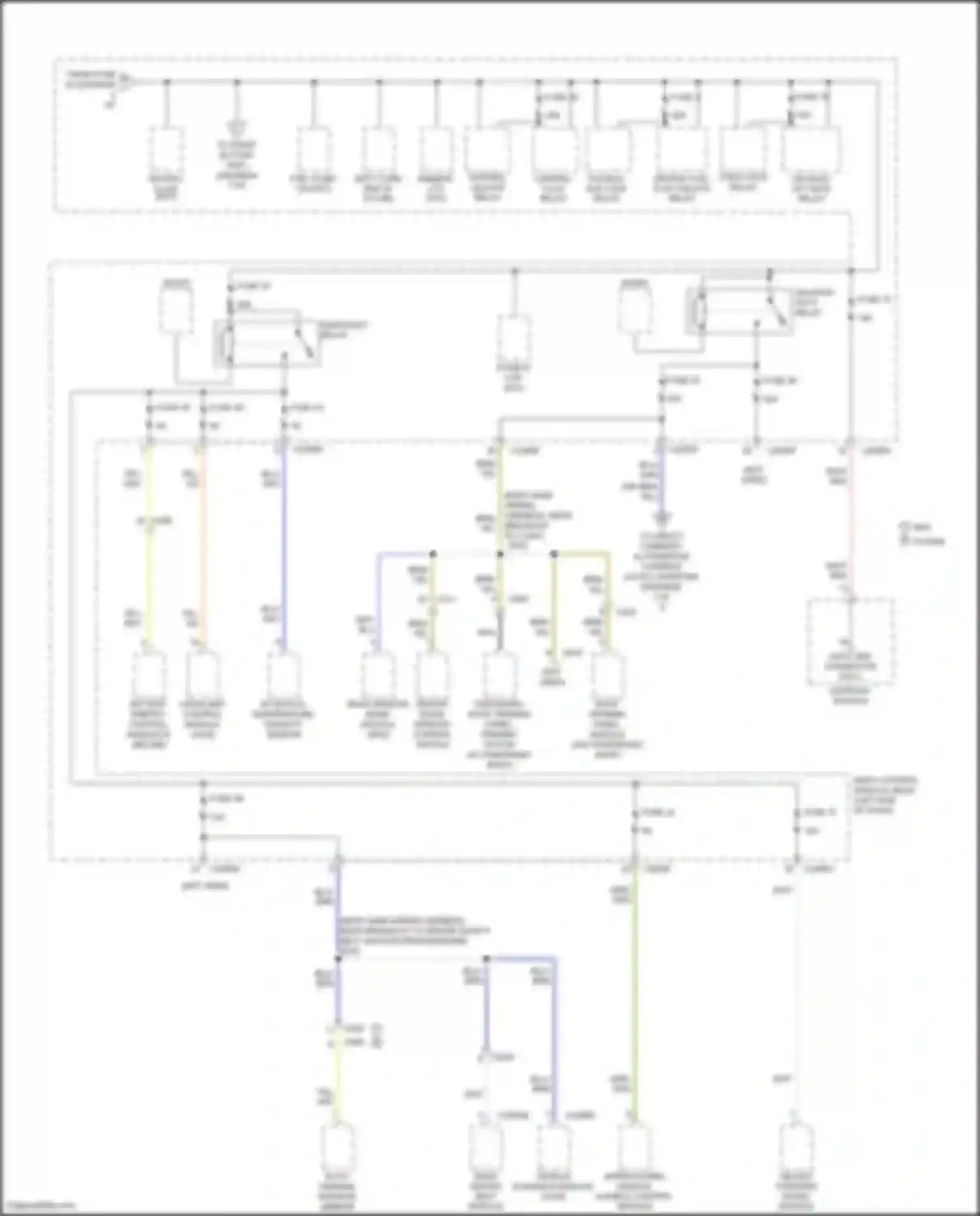Mondeo Ford V (2014-2019): Power distribution circuit, except hybrid (5 of 7)