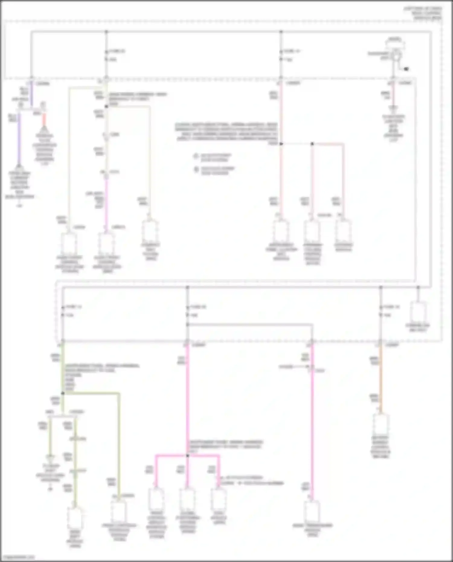 Mondeo Ford V (2014-2019): Power distribution circuit, except hybrid (6 of 7)