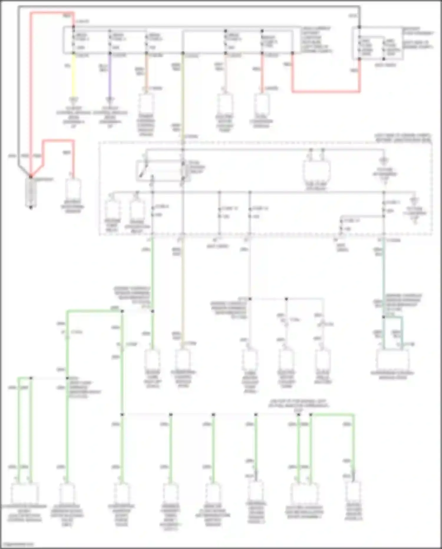 Mondeo Ford V (2014-2019): Power distribution circuit, hybrid (1 of 7)